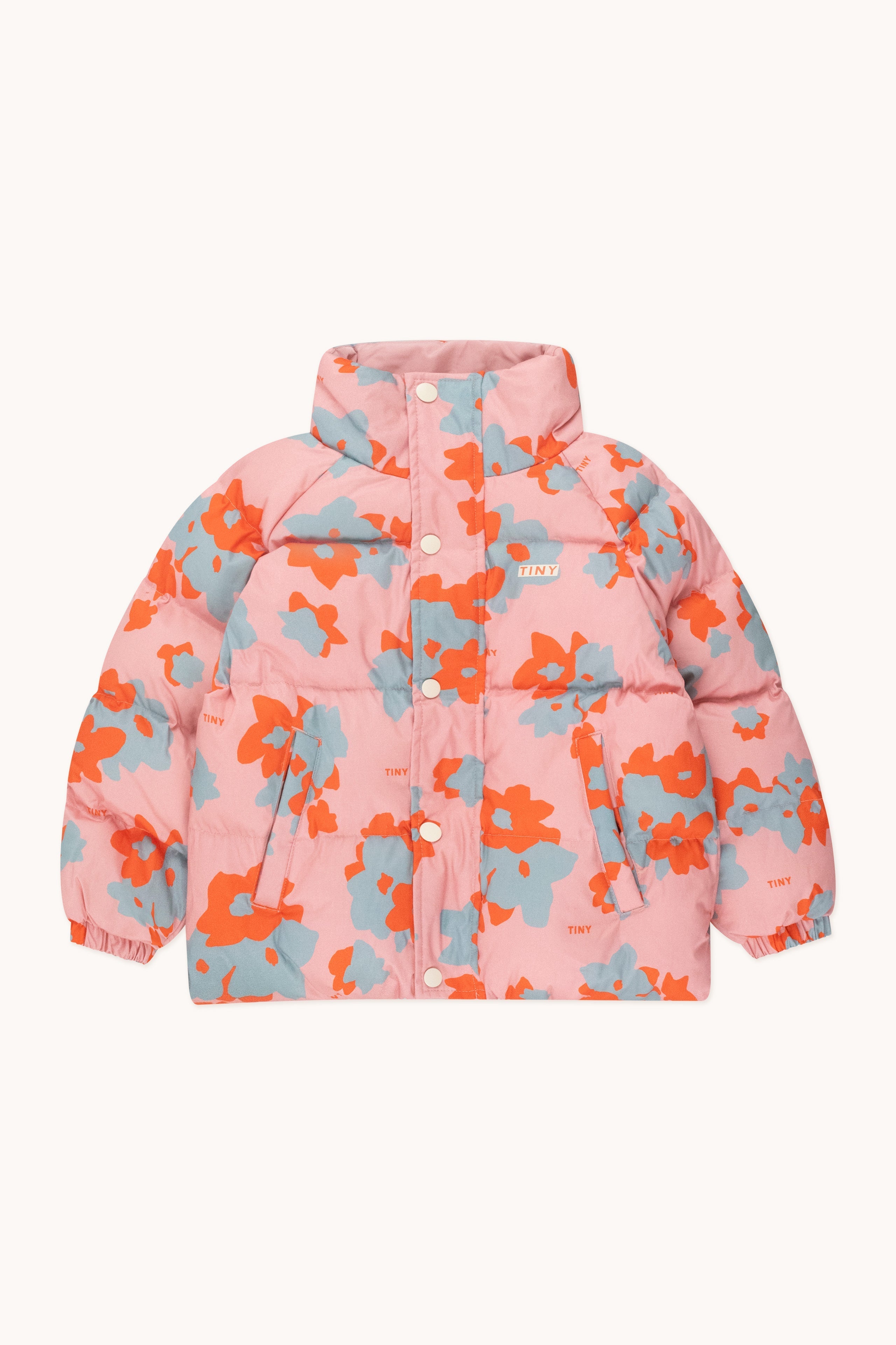 FLOWERS SHORT CHAQUETA ACOLCHADA