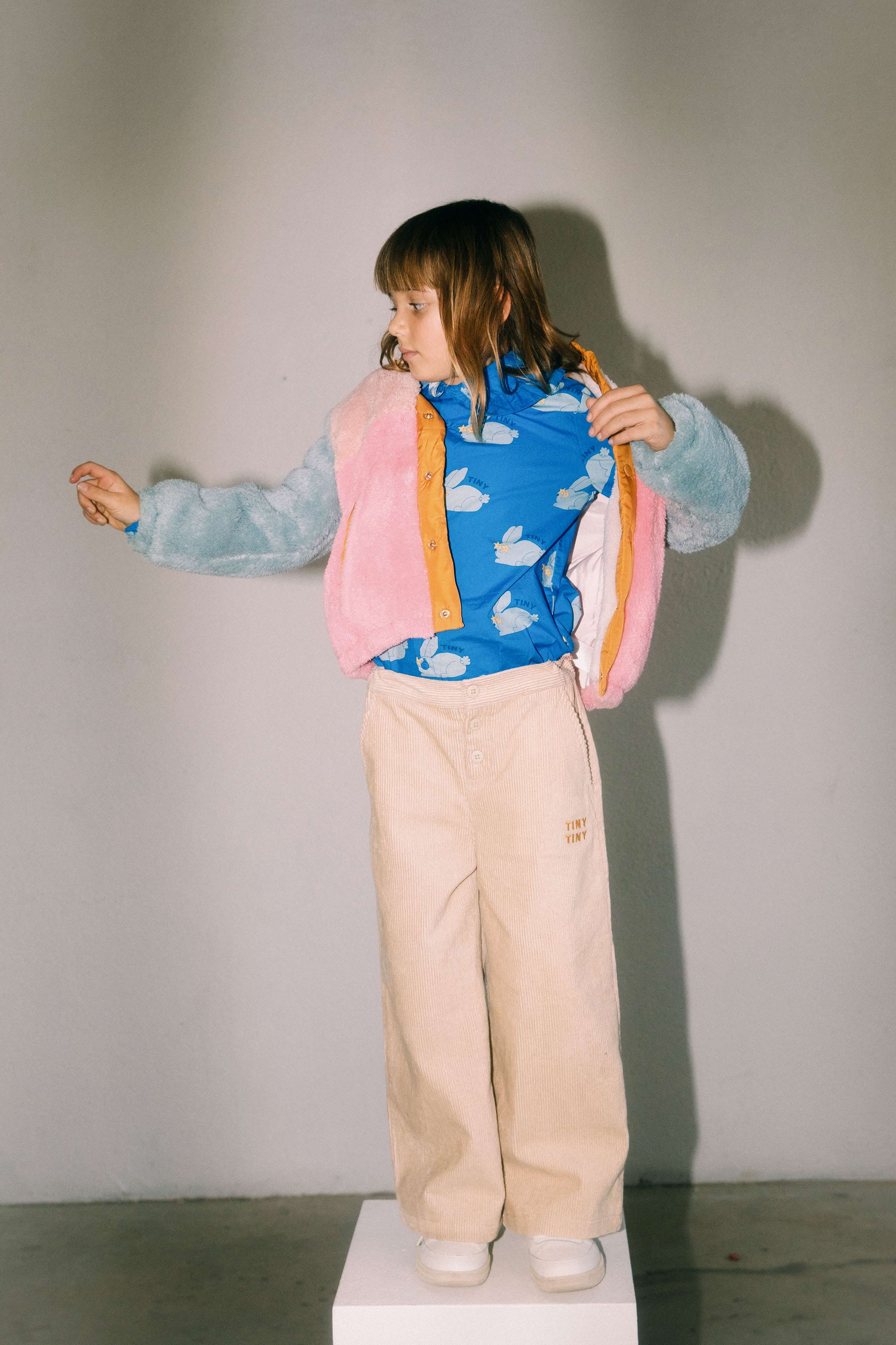 COLOR BLOCK POLAR SHERPA JACKET