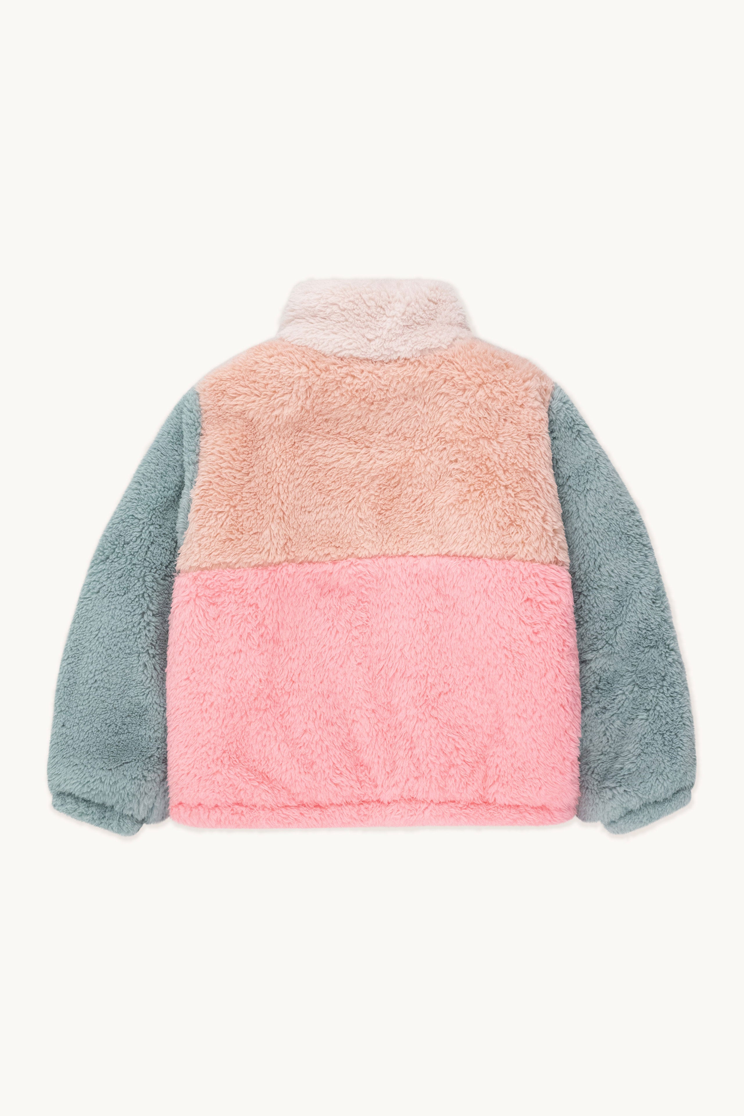 COLOR BLOCK POLAR SHERPA JACKET