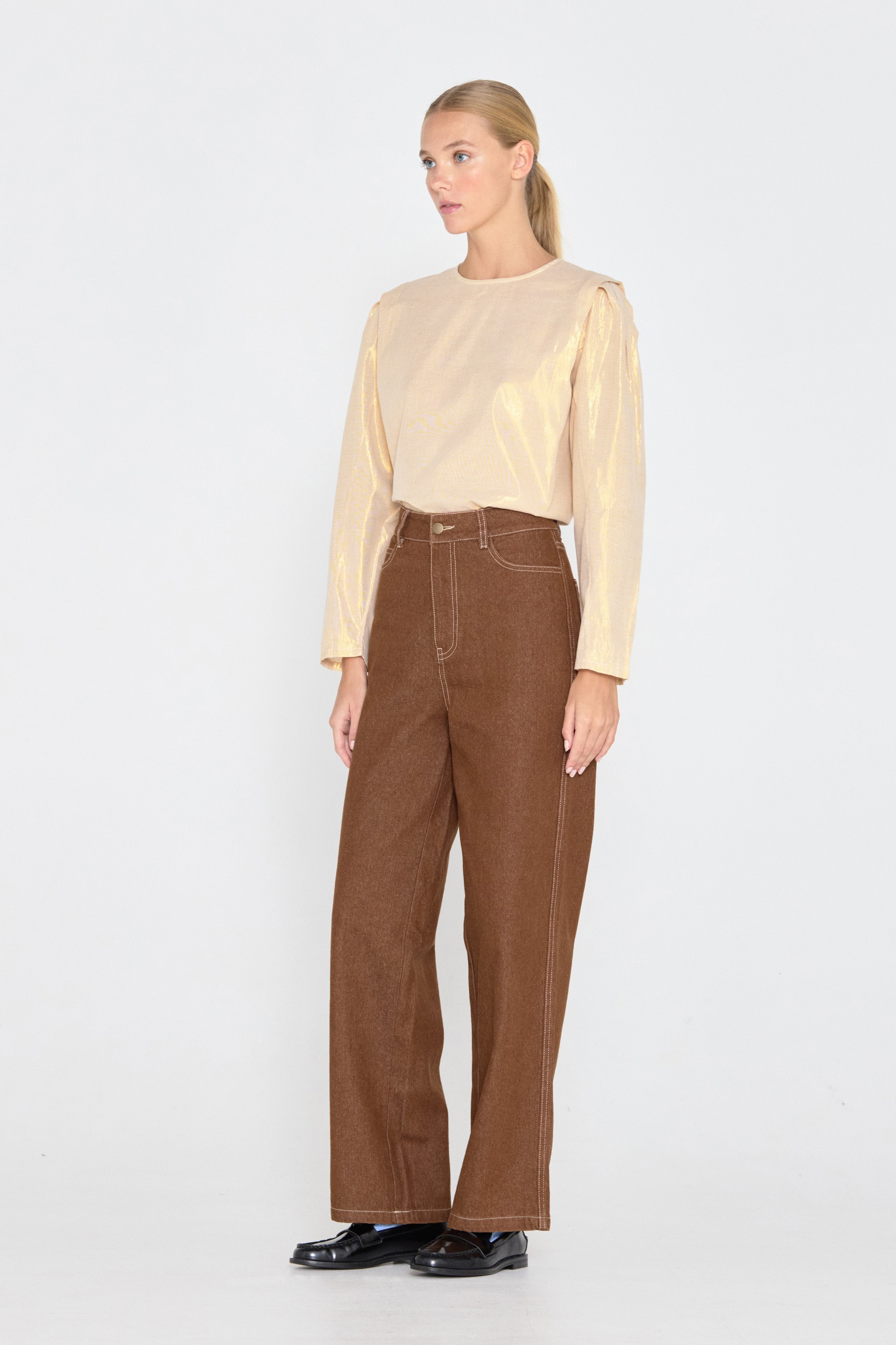 PLEATED BLOUSE