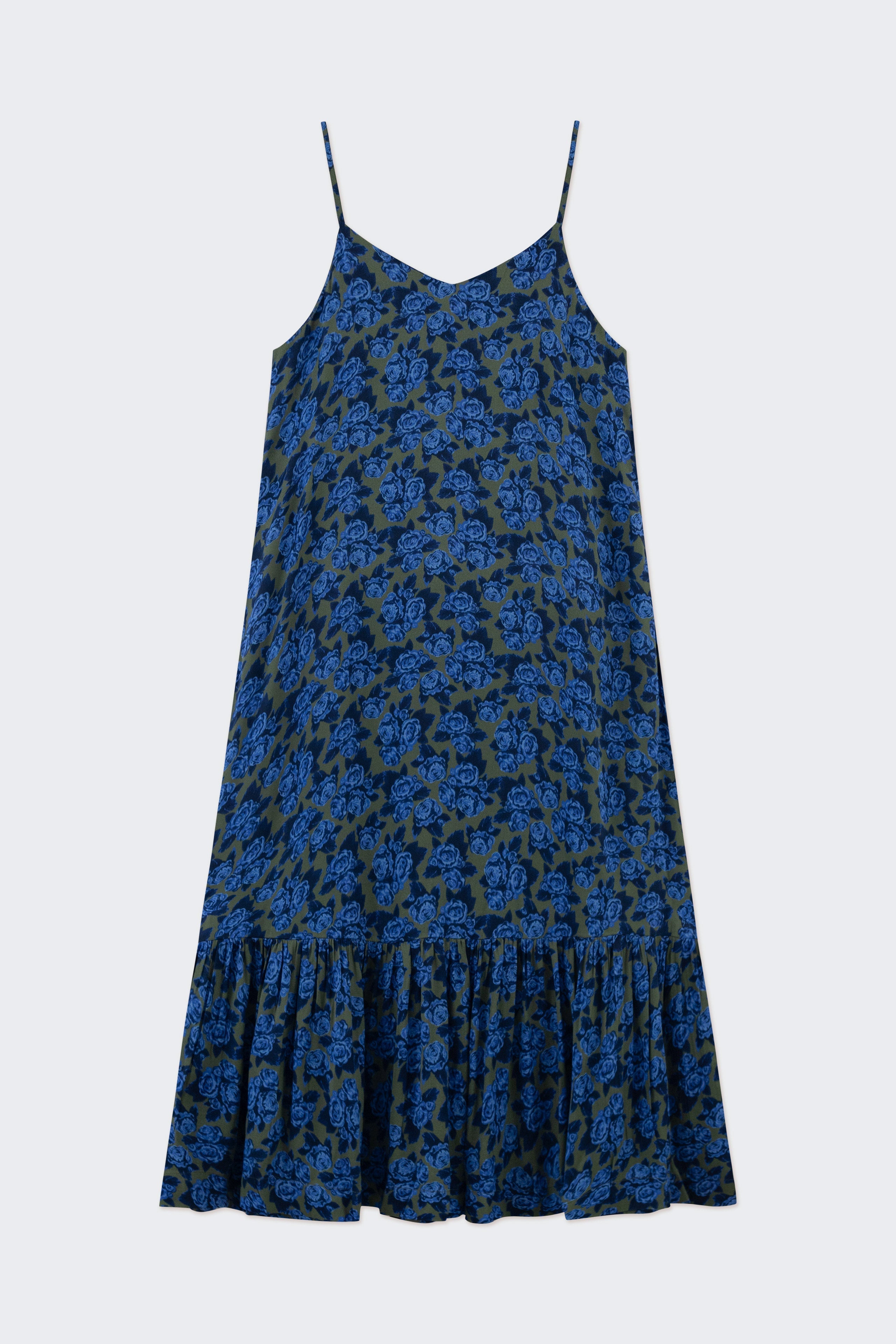 VESTIDO VOLANTES ROSAS