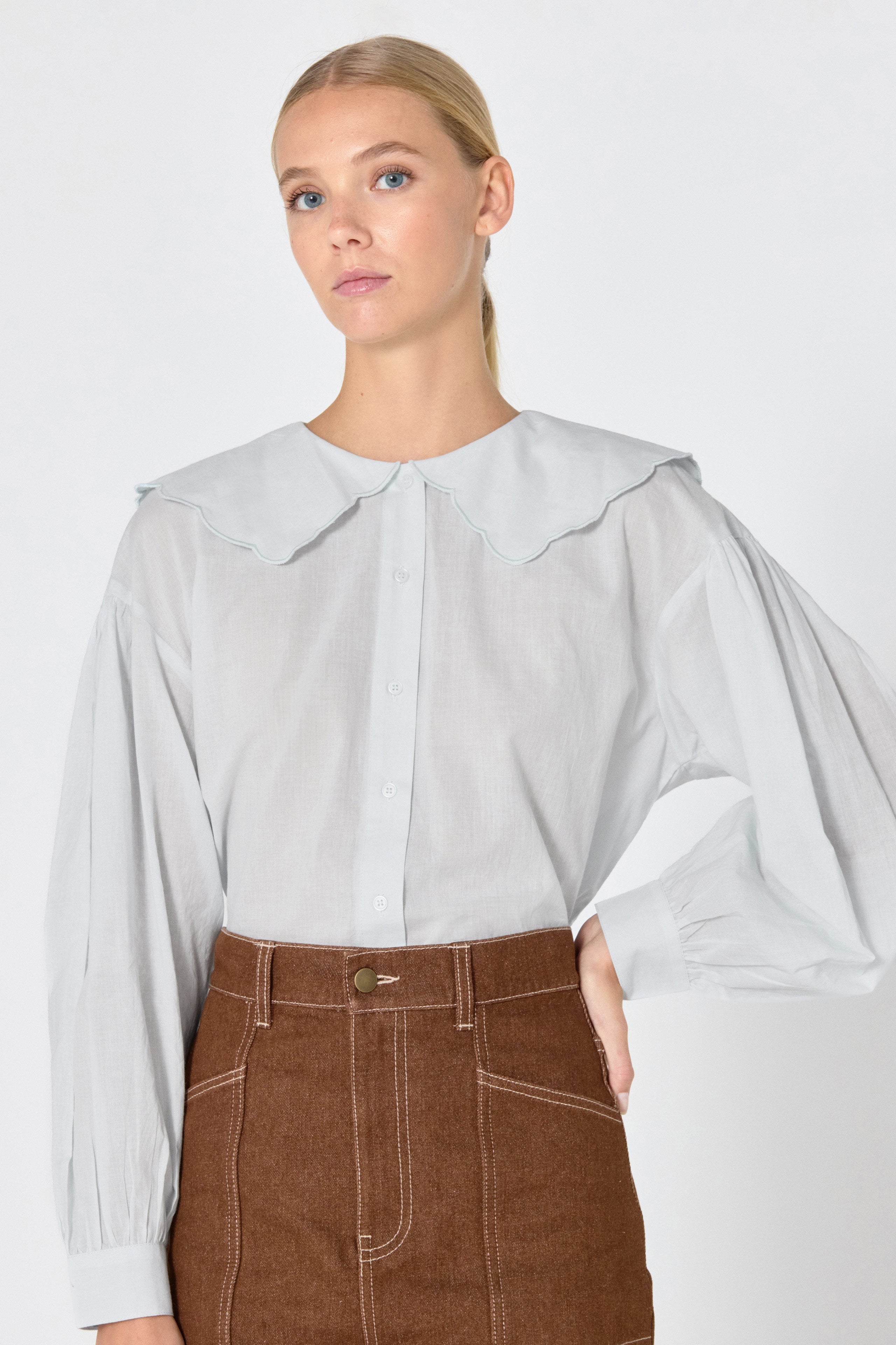 SCALLOPED SHIRT