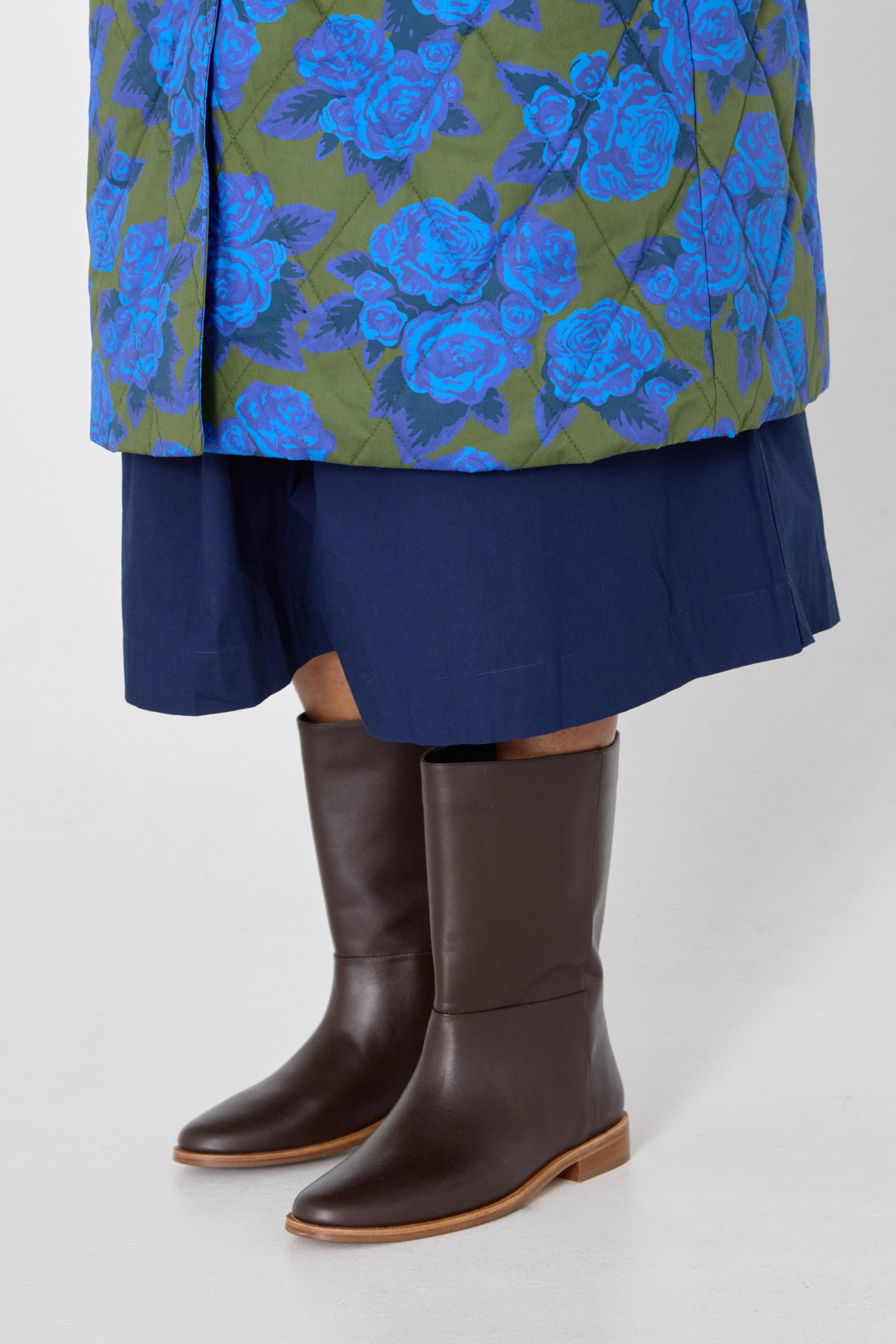 CHAQUETA LARGA ROSAS