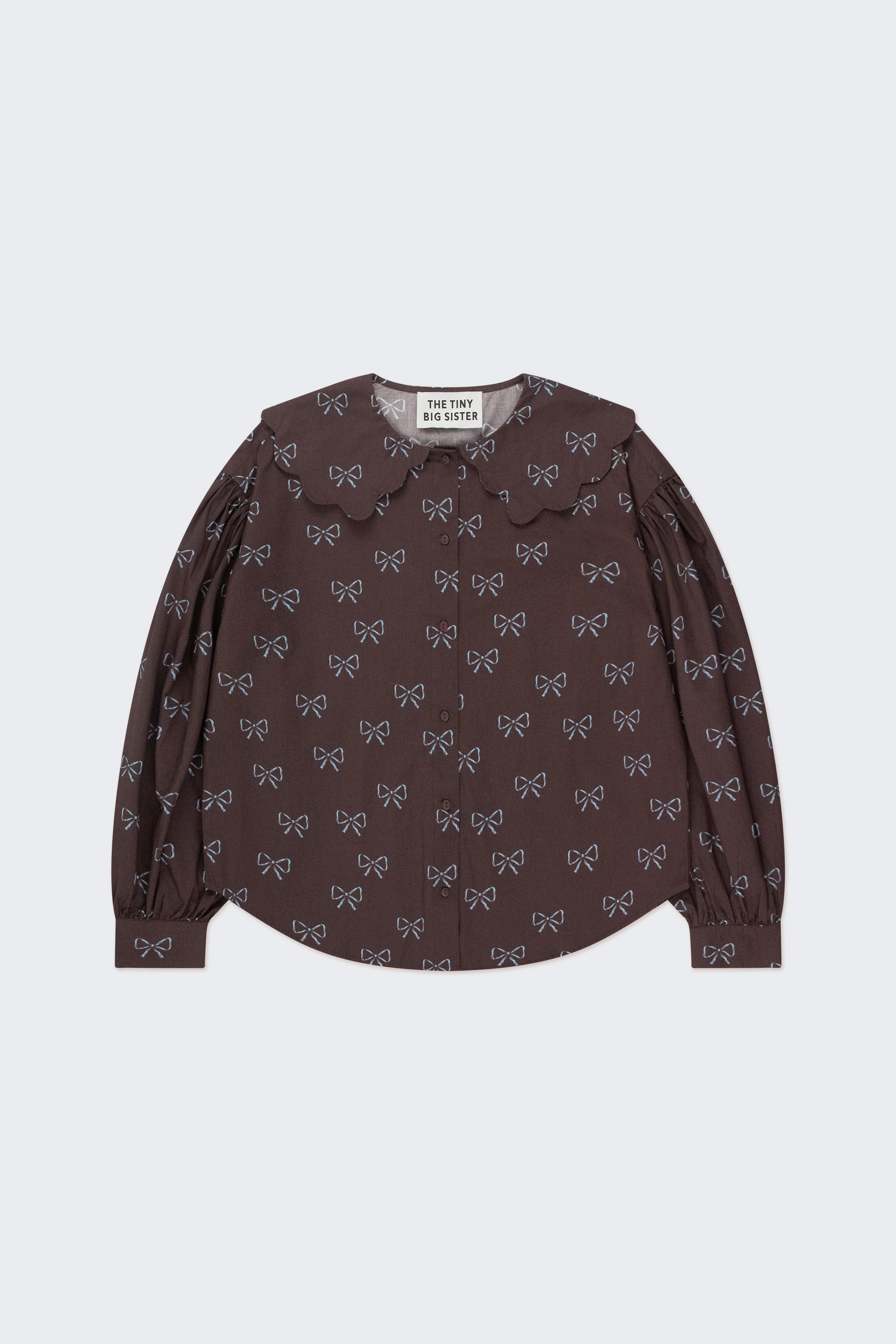 SCALLOPED BOWS SHIRT