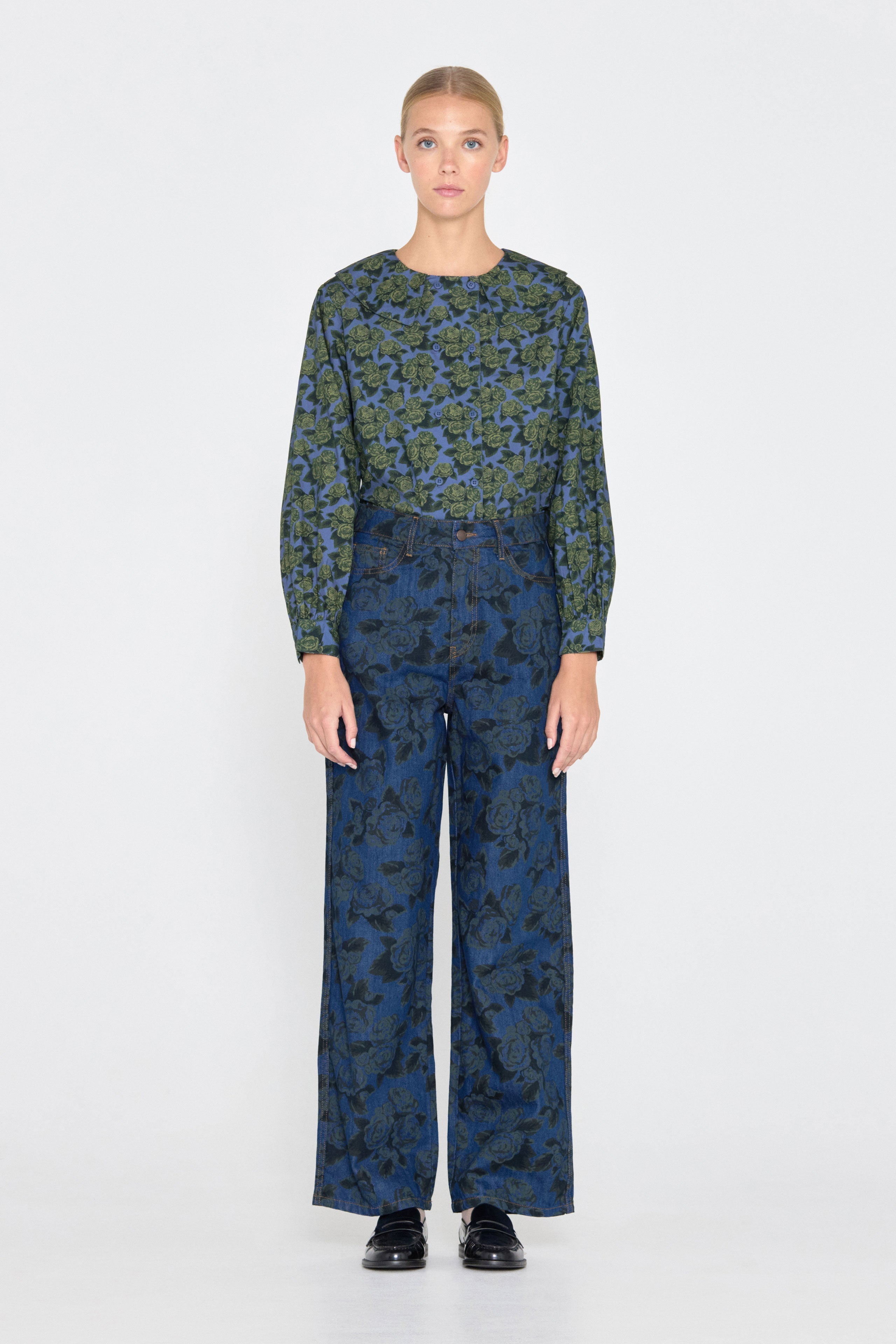 BERTA ROSES PRINT DENIM