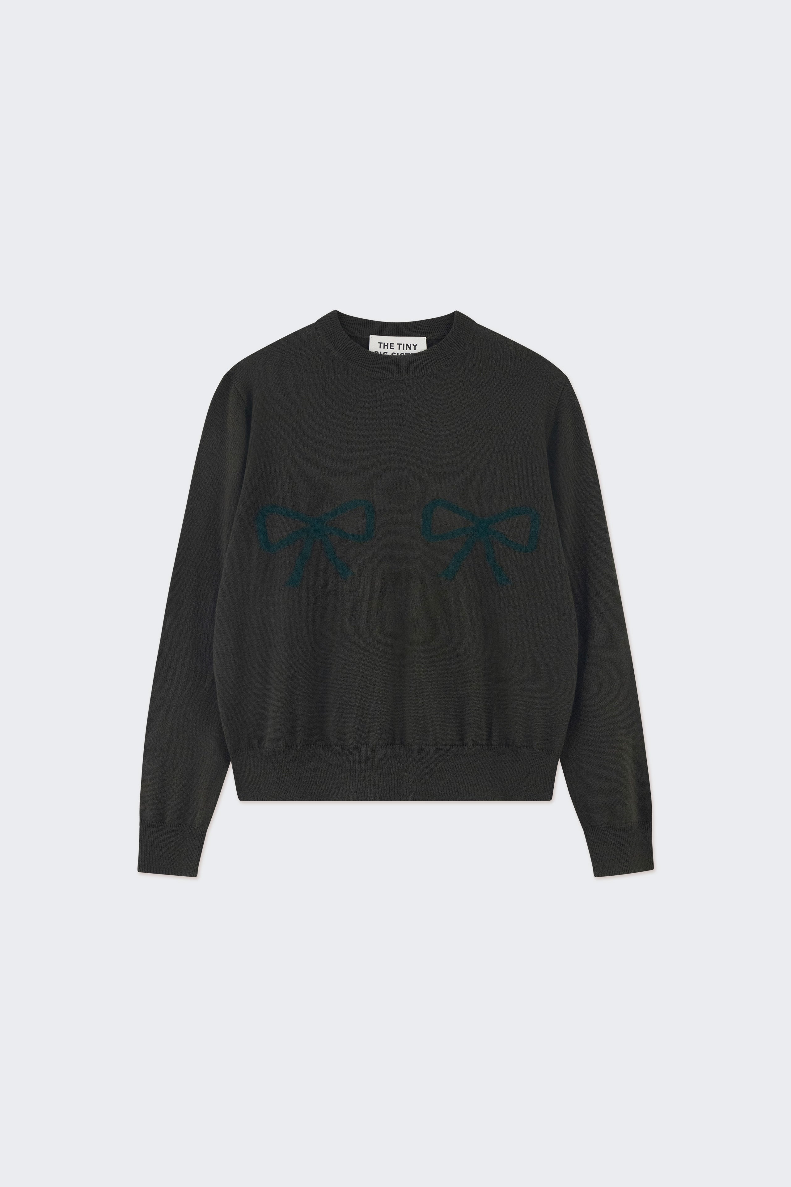 SARA CONTRAST BOWS SWEATER
