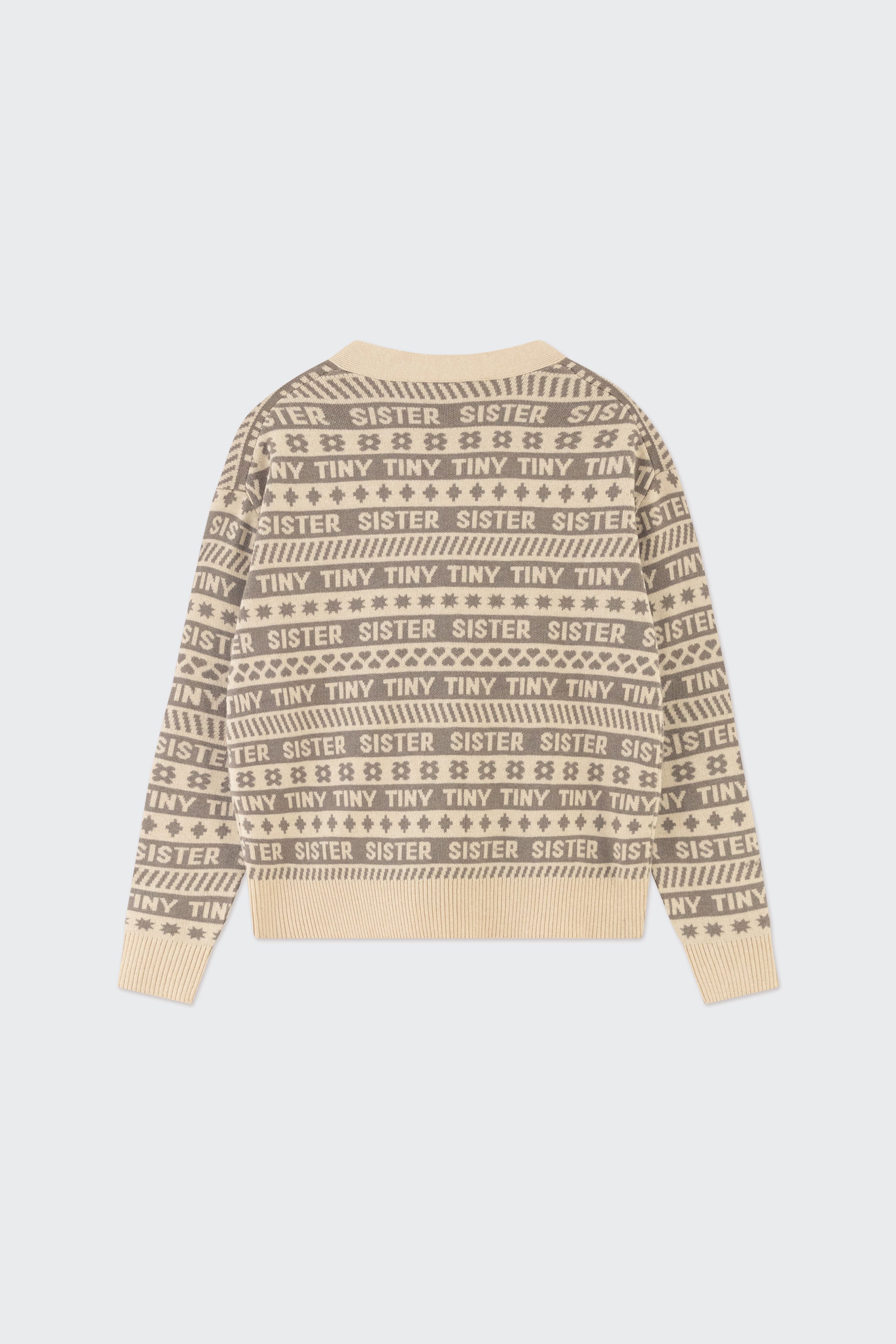 INES JACQUARD CARDIGAN