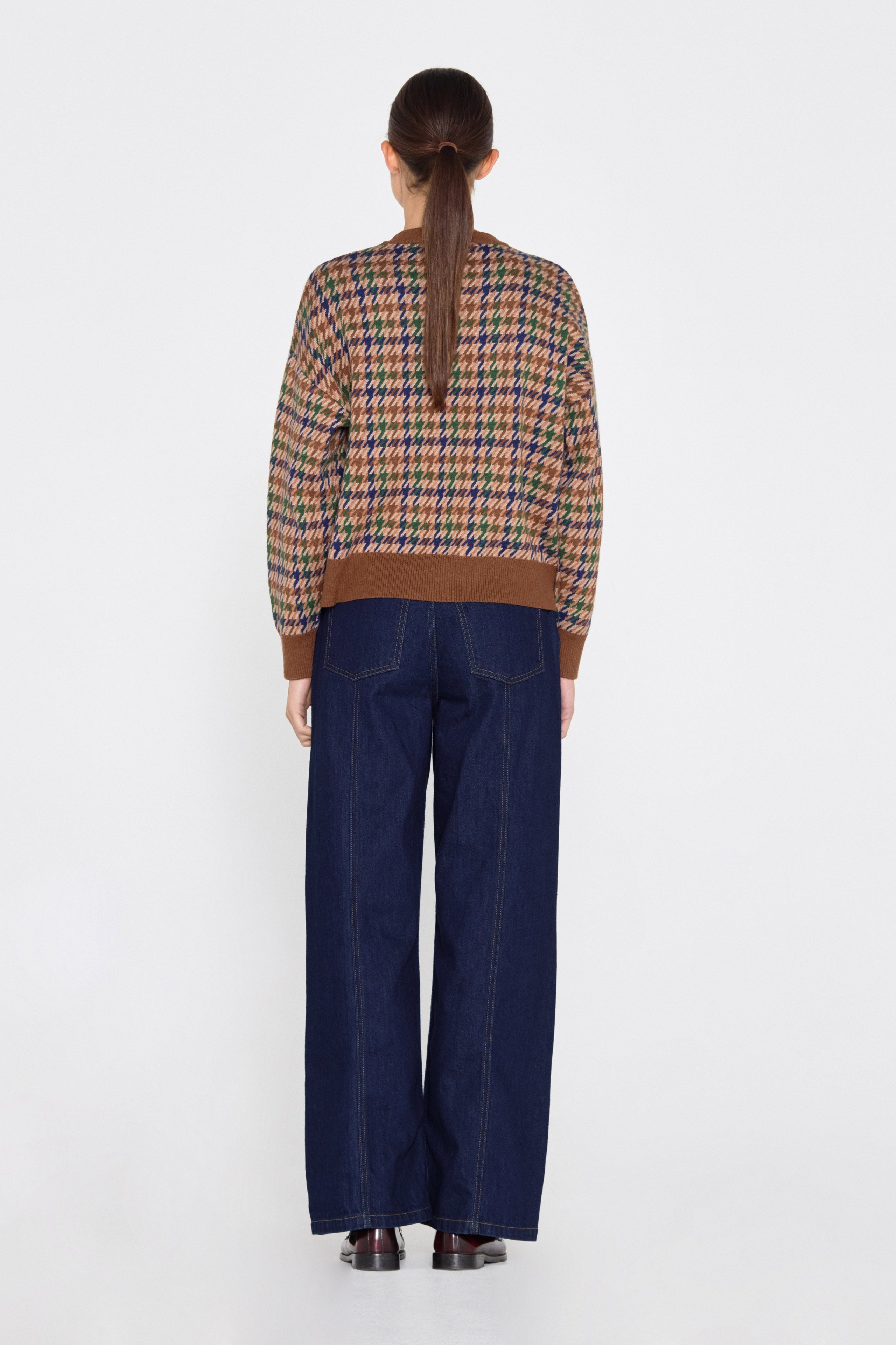 LUCA HOUNSTOOTH SWEATER