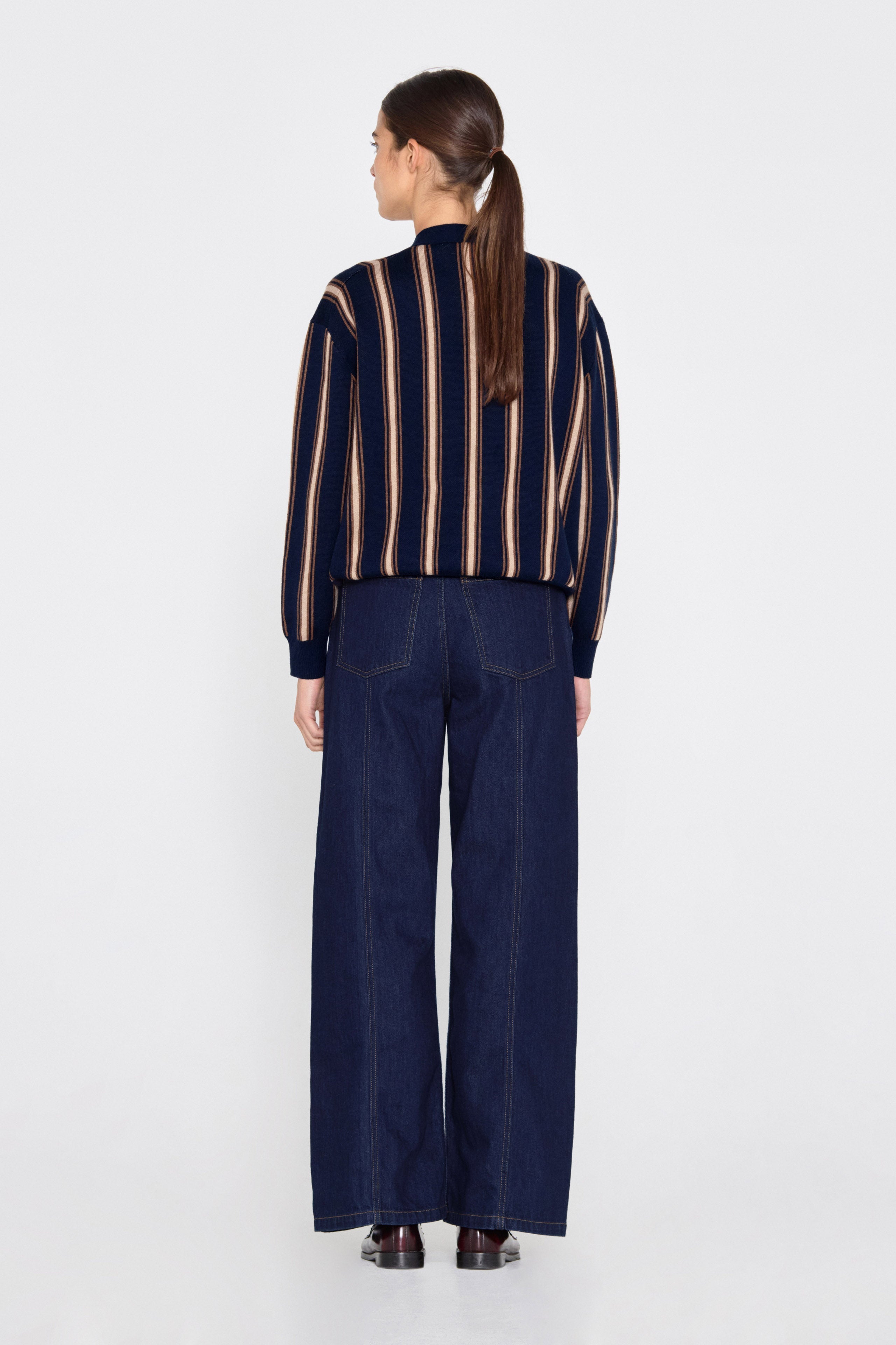 INES STRIPED CARDIGAN