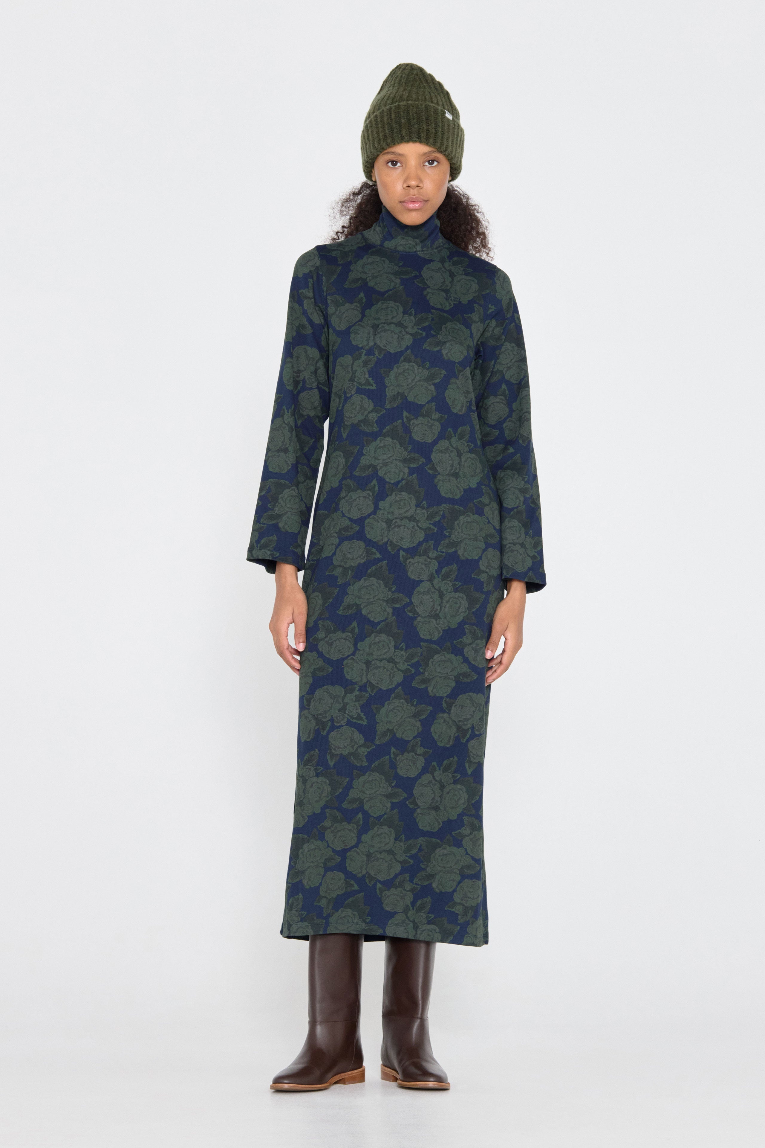 ROSES TURTLENECK DRESS