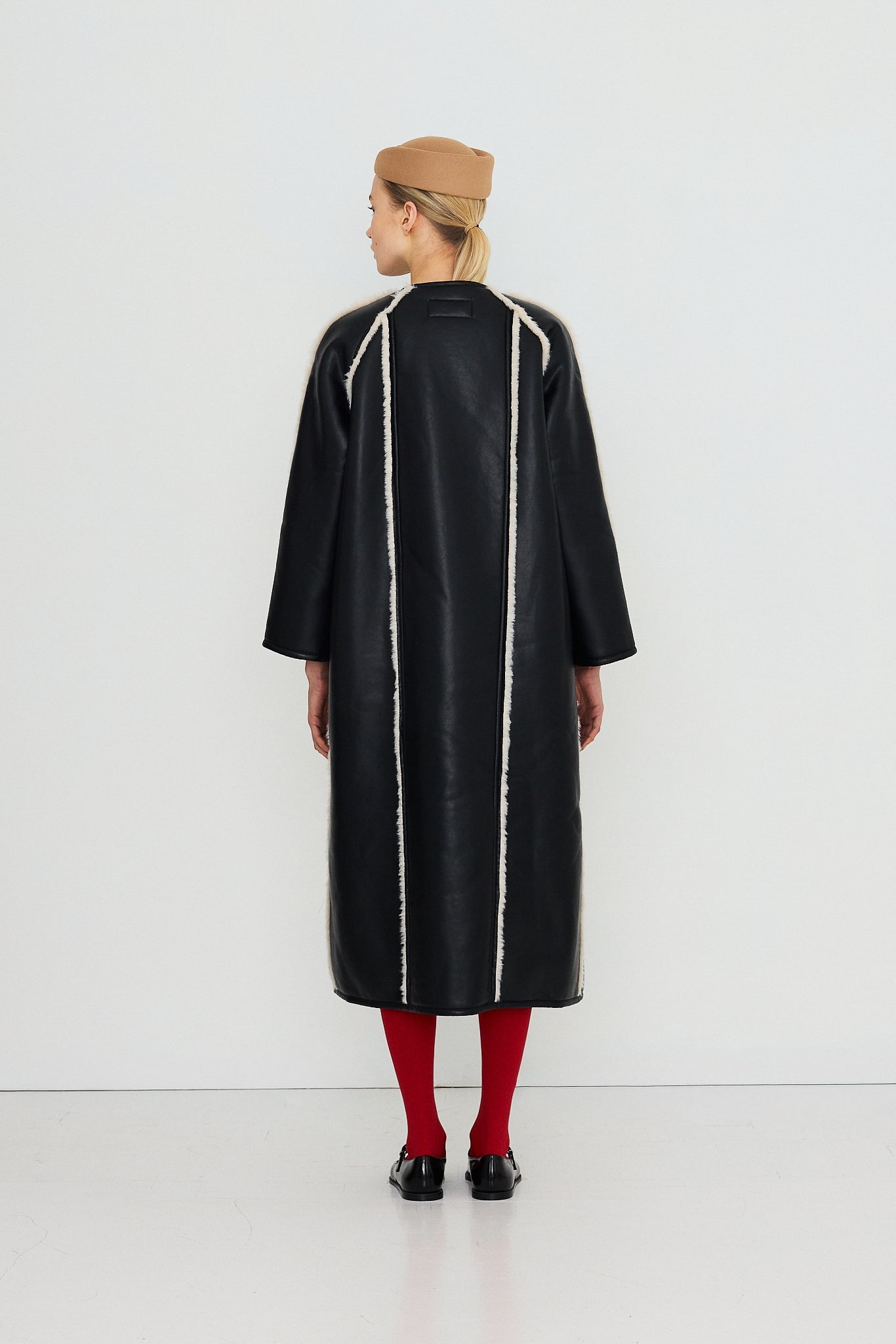 FAUX LEATHER COAT