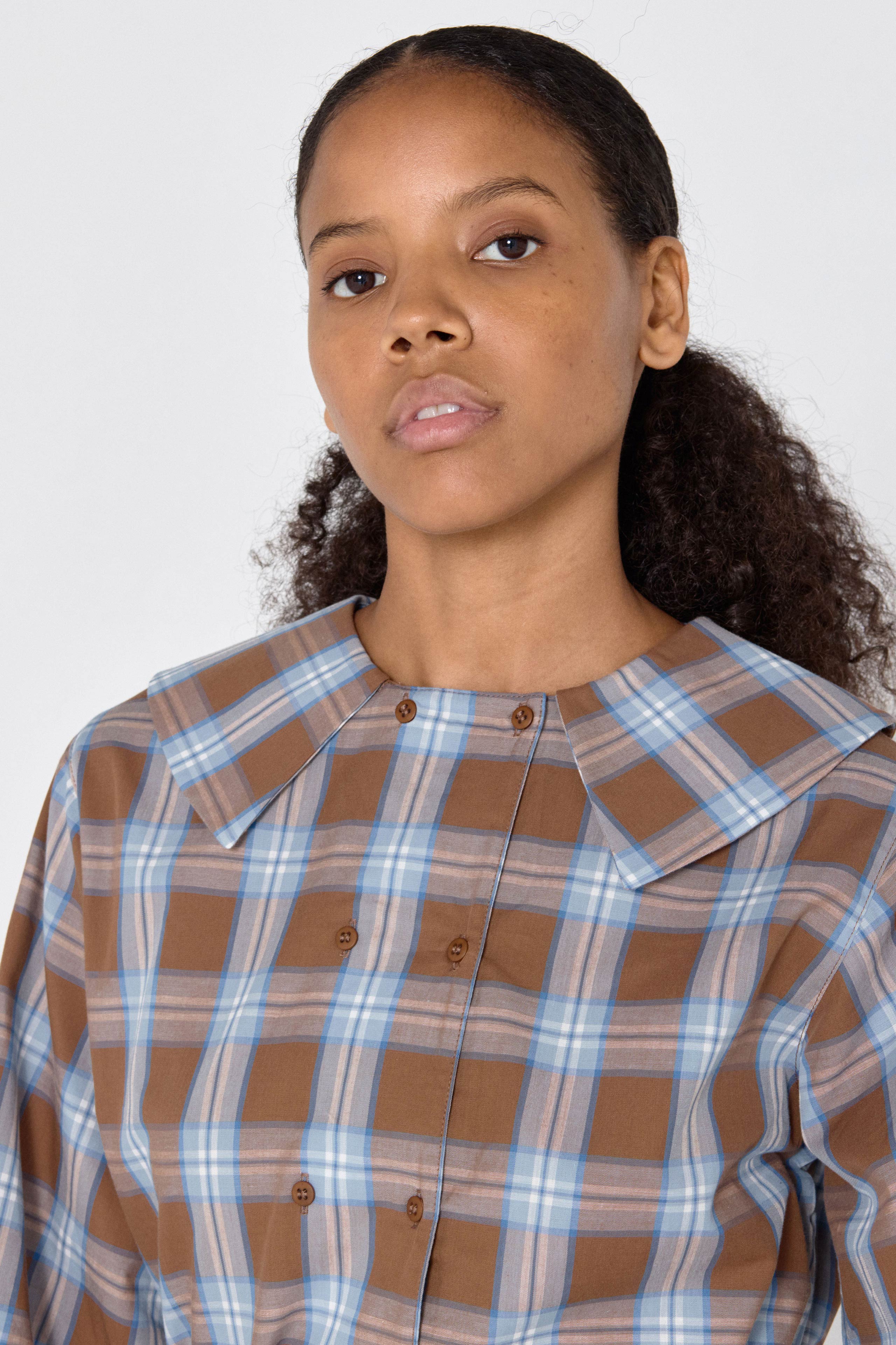 ABOTONADO CHECK BLUSA