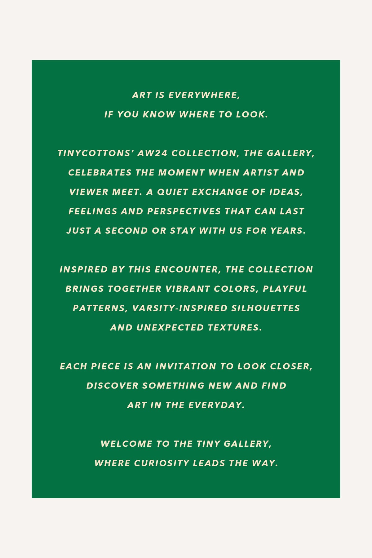 AW24 THE GALLERY POSTER