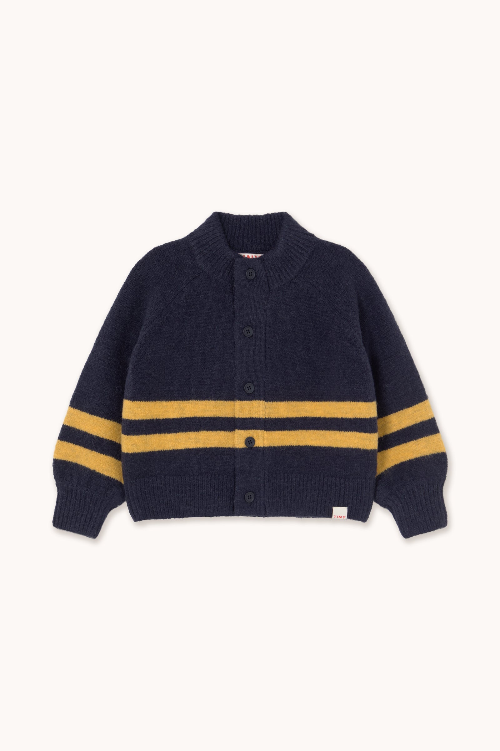RAGLAN-STRICKJACKE MIT STEHKRAGEN