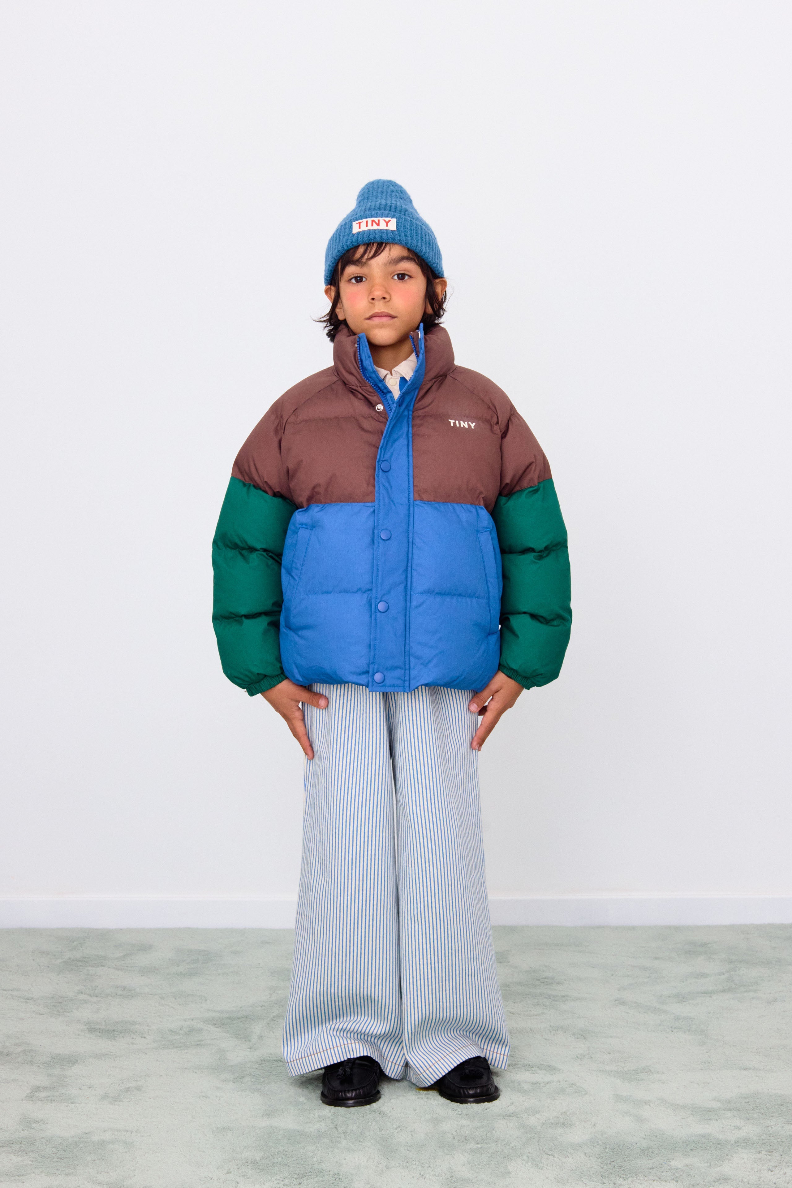 KURZE STEPPJACKE COLOR BLOCK