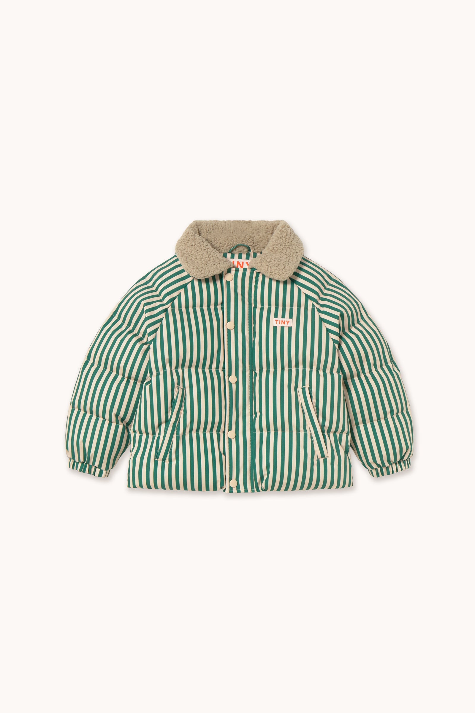 STEPPJACKE GREEN STRIPES