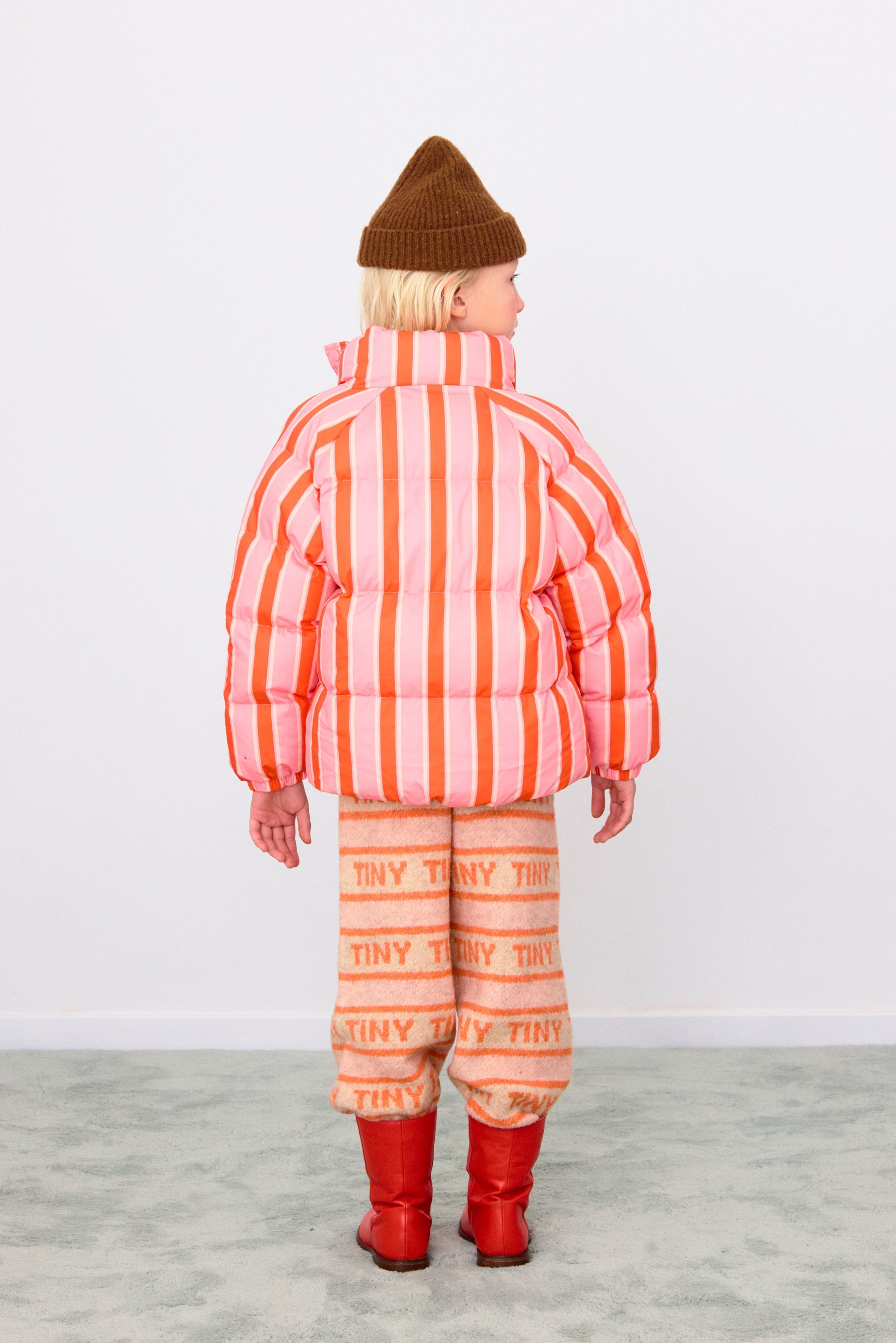 KURZE STEPPJACKE RETRO STRIPES