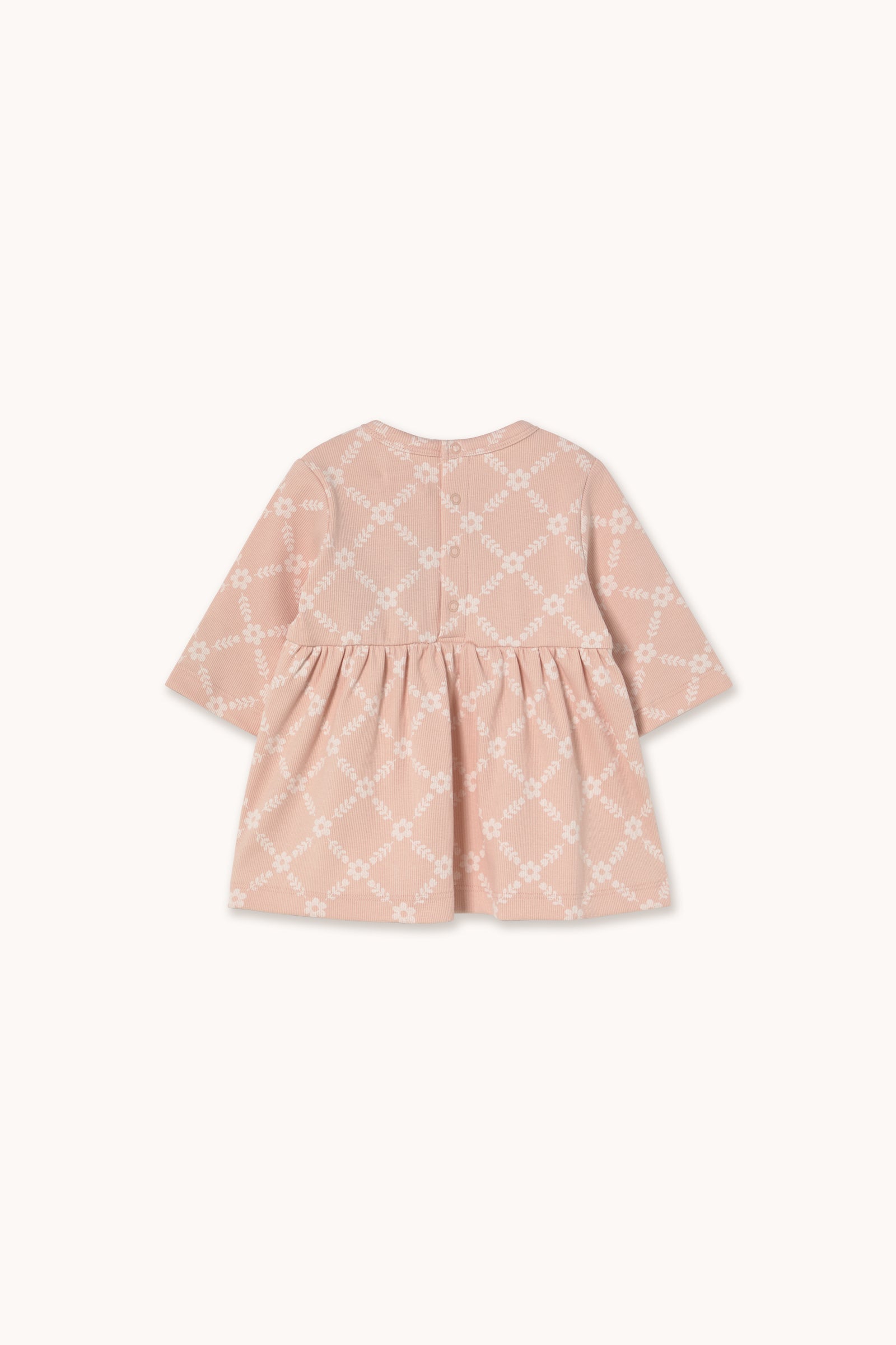 KLEID GRID GERIPPT BABY FLOWER