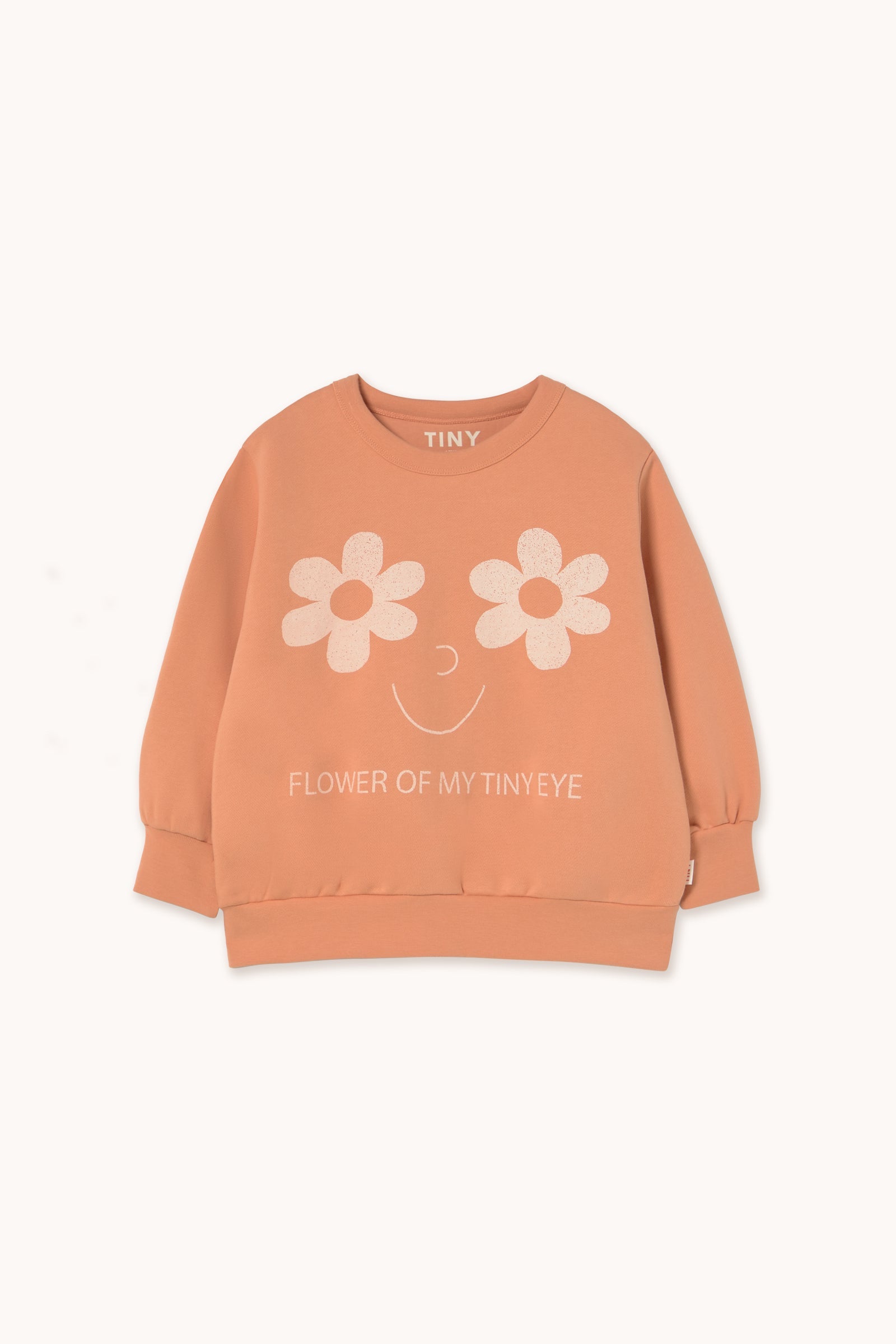 SWEATSHIRT EYES GRAFISCH FLOWERS