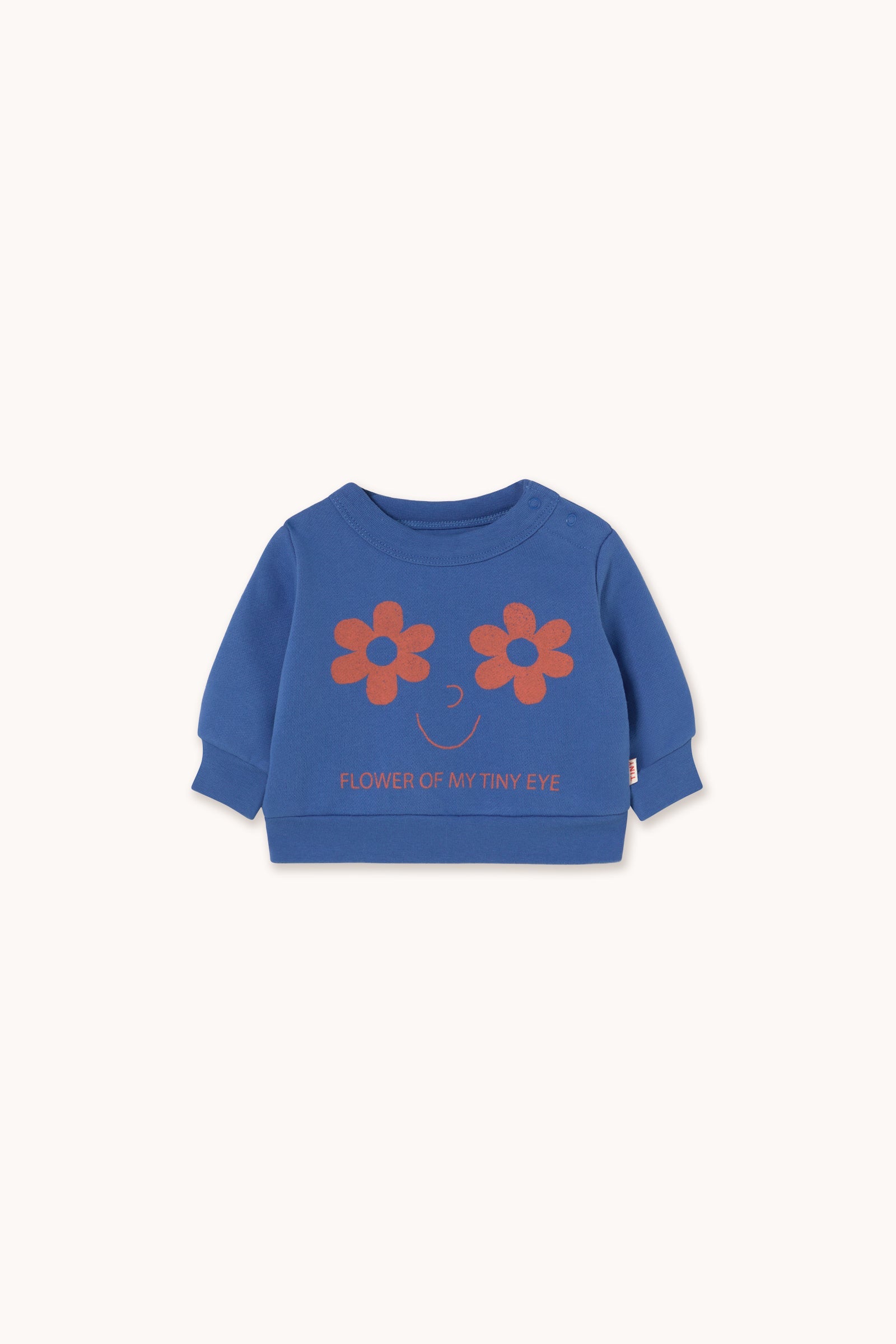SWEATSHIRT EYES GRAFISCH BABY FLOWERS