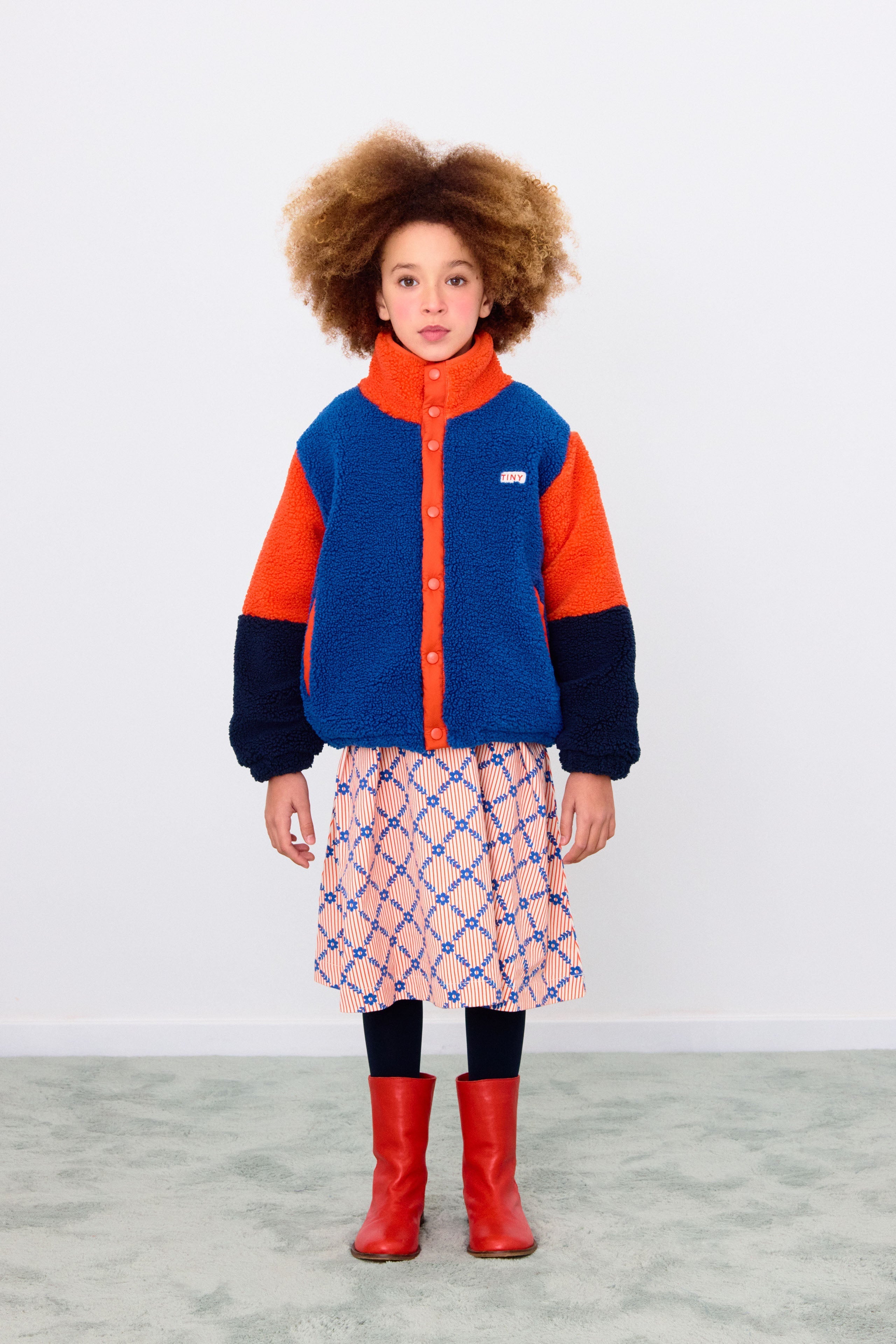 SHERPA-JACKE POLAR COLOR BLOCK