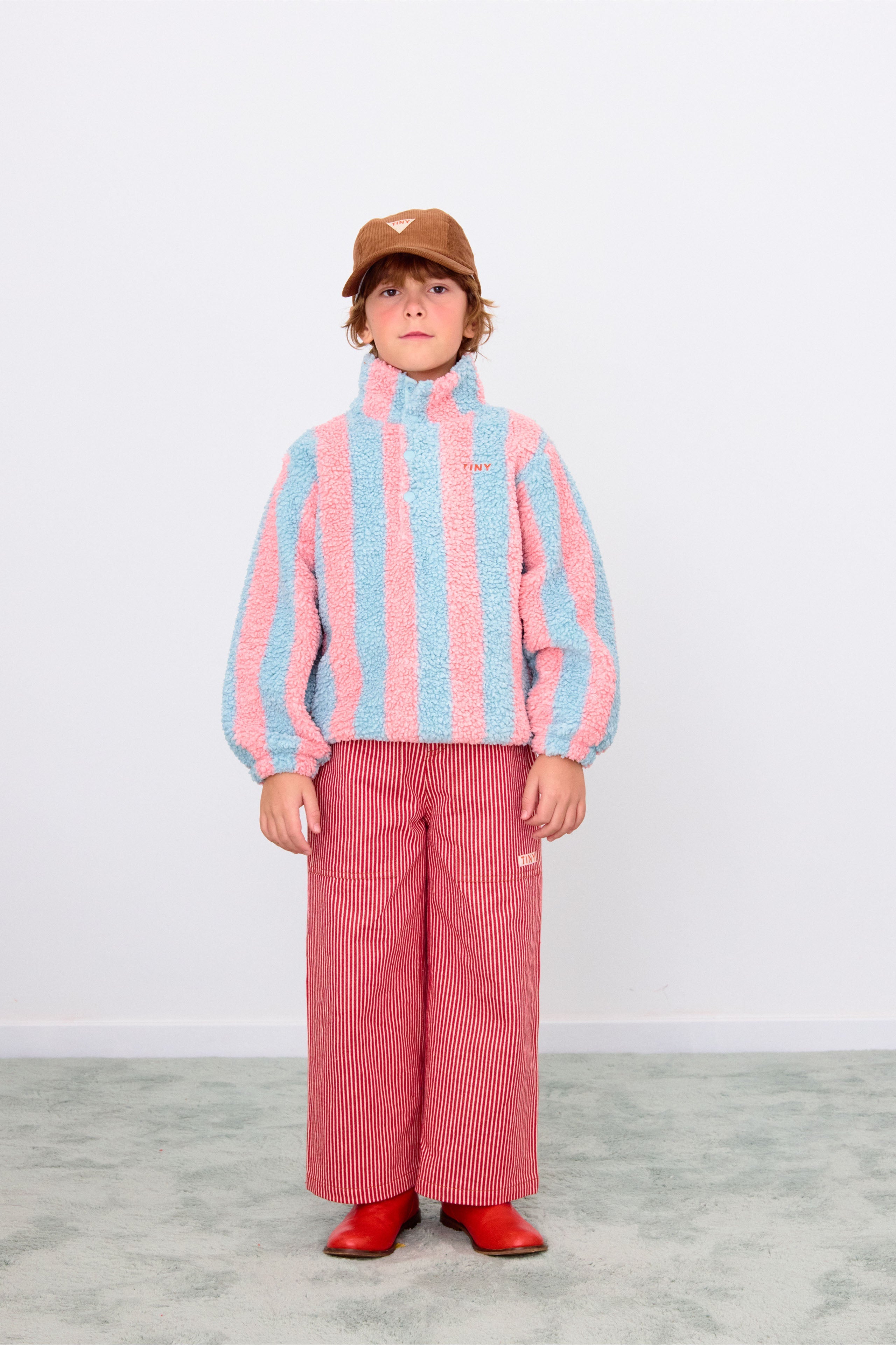SWEATSHIRT SHERPA STRIPES