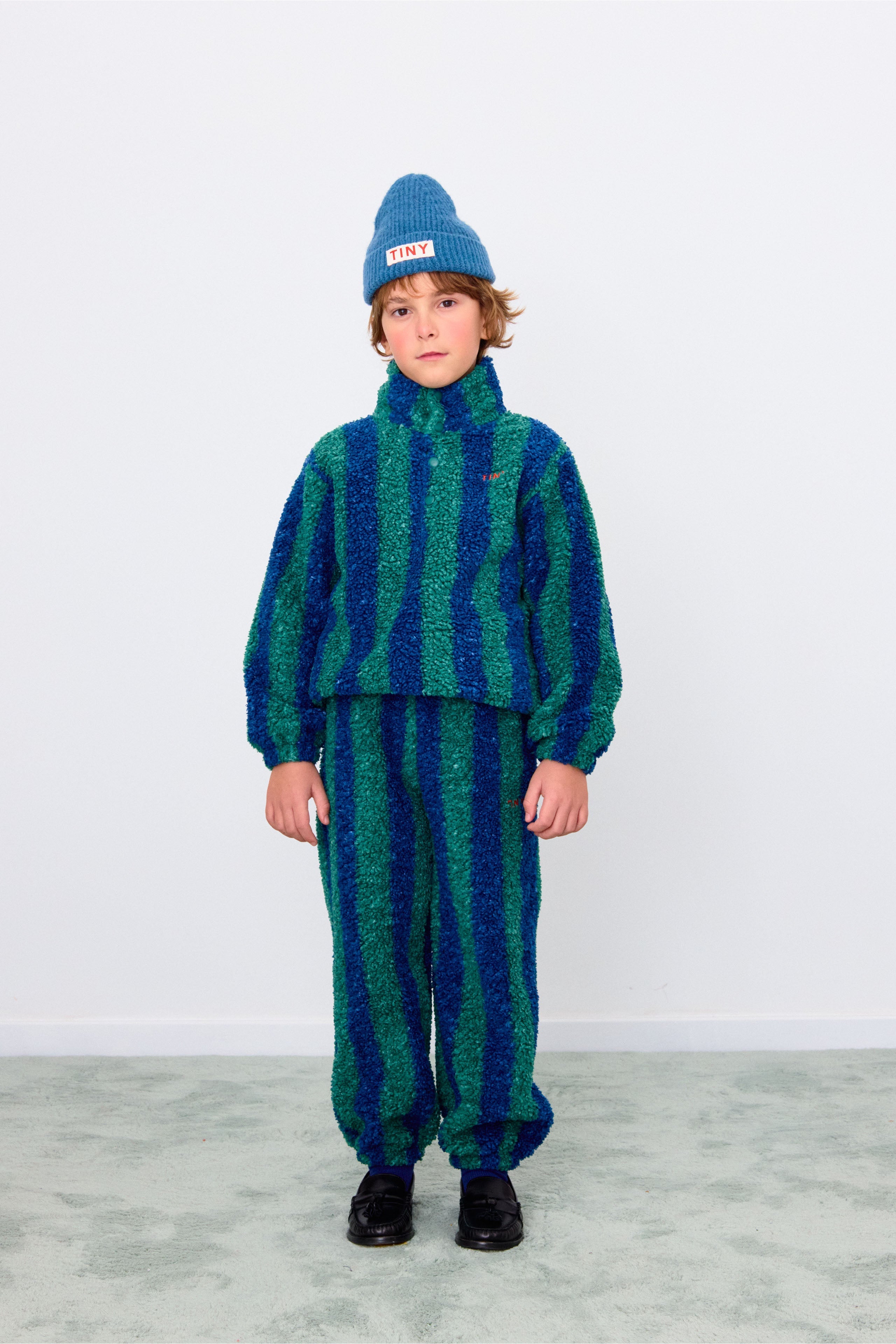 SWEATSHIRT SHERPA STRIPES