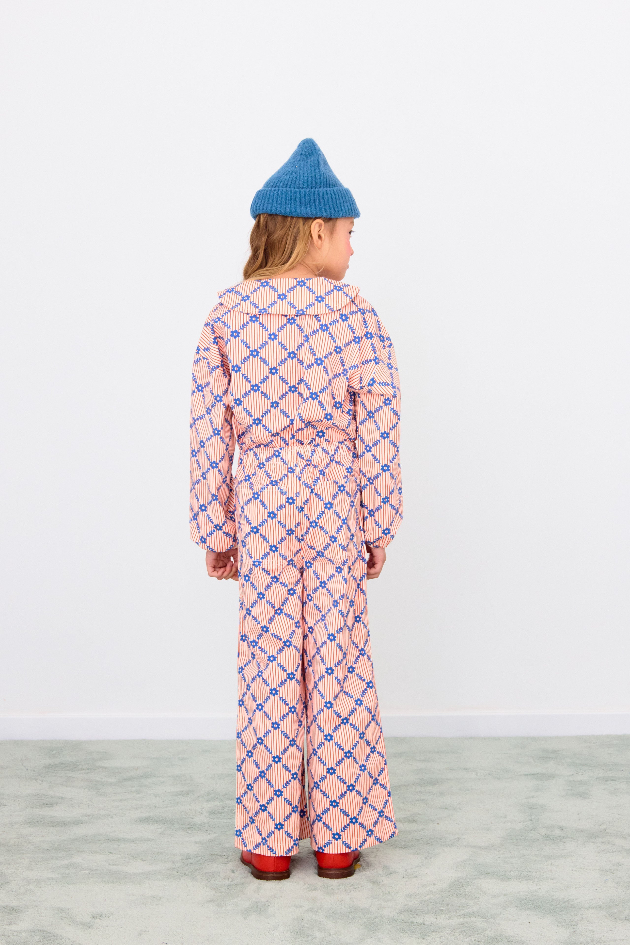 HOSE GRID WOVEN FLOWER