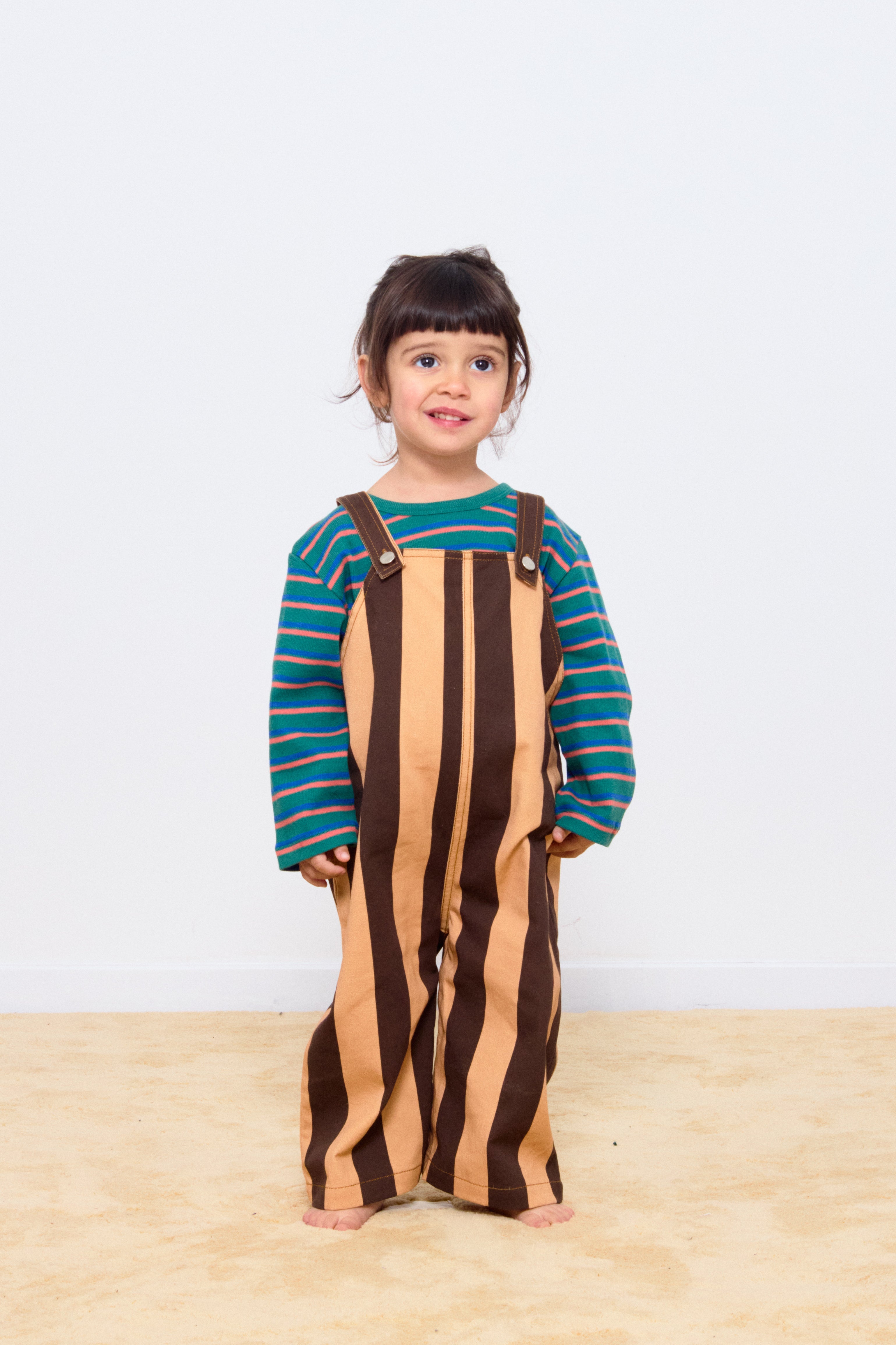 LATZHOSE BABY RETRO STRIPES