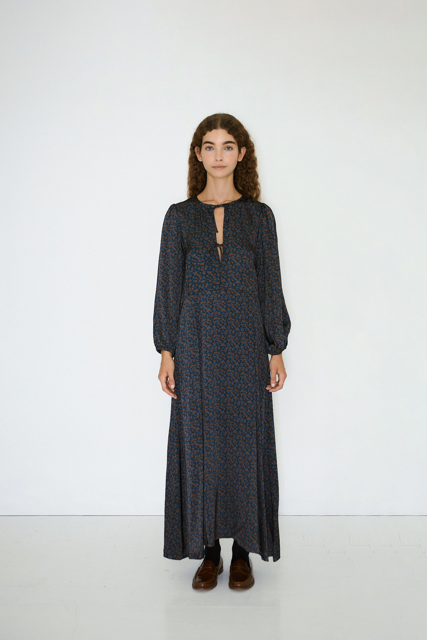 MIDI-KLEID SMALL FLOWERS