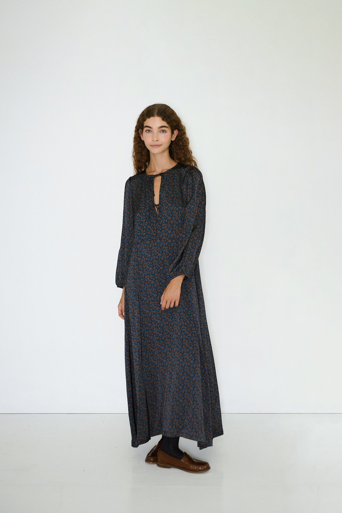 MIDI-KLEID SMALL FLOWERS