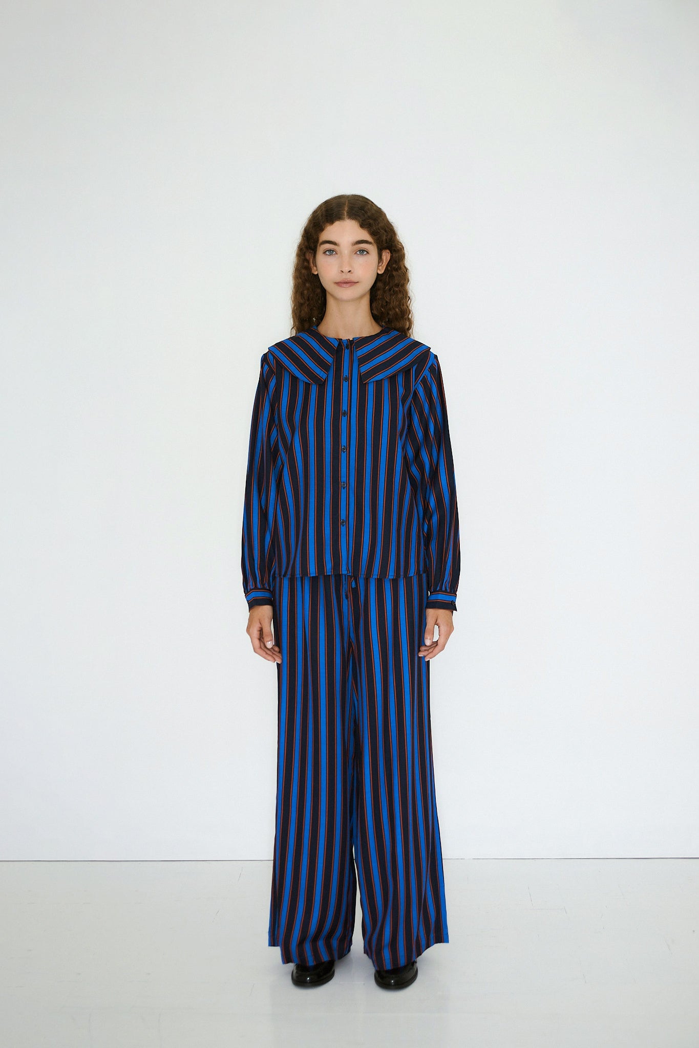 BLUSE GESTREIFT