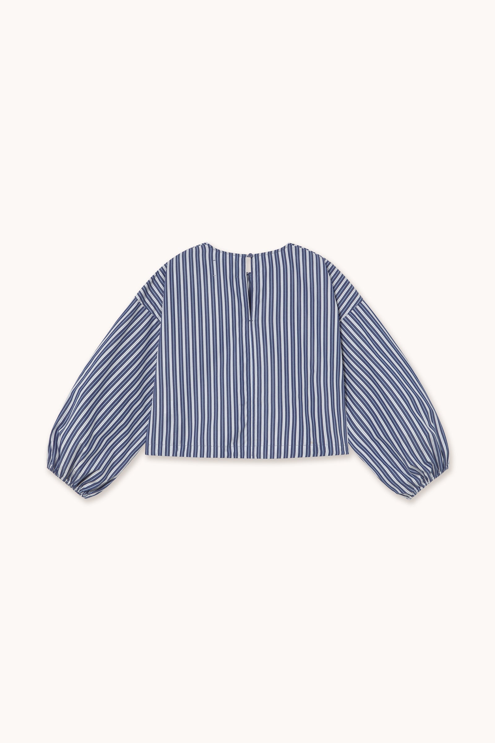 BLUSE GESTREIFT PUFFÄRMEL