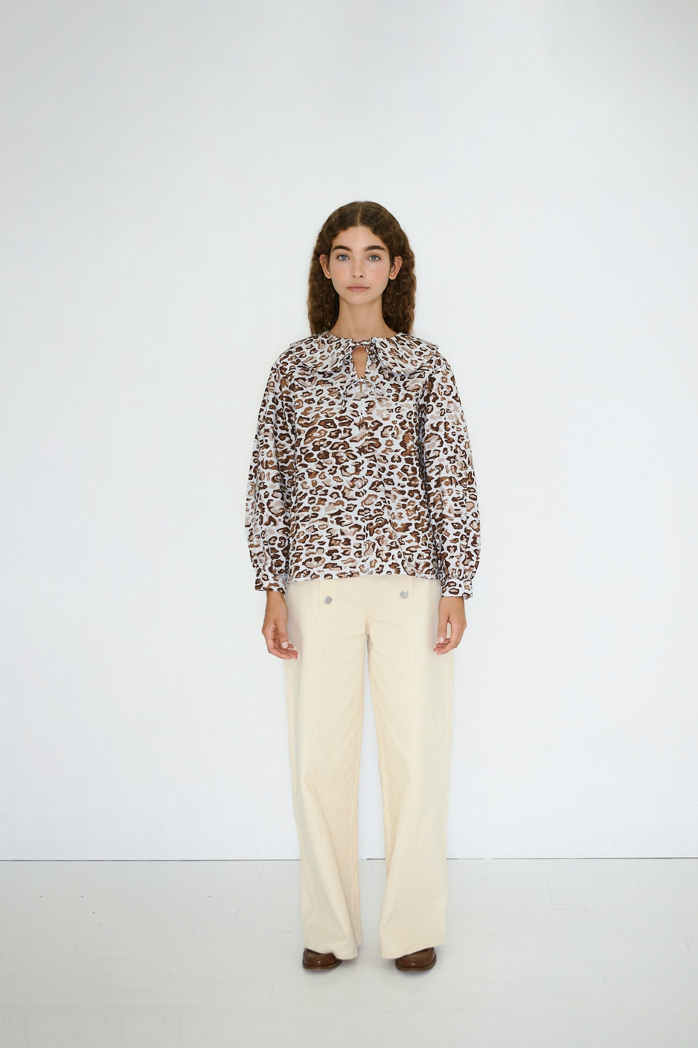 BLUSE TIE ANIMAL PRINT