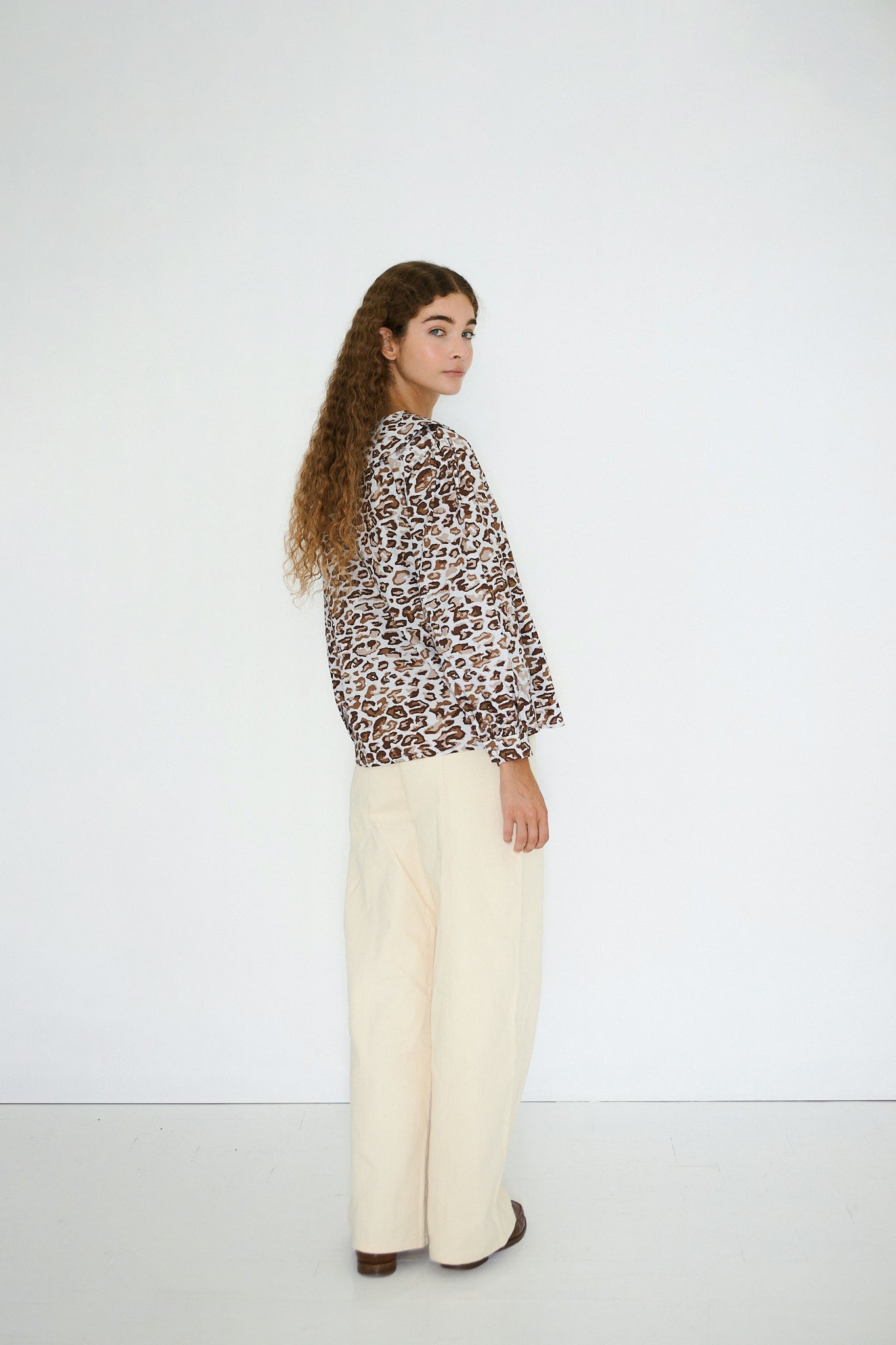 BLUSE TIE ANIMAL PRINT