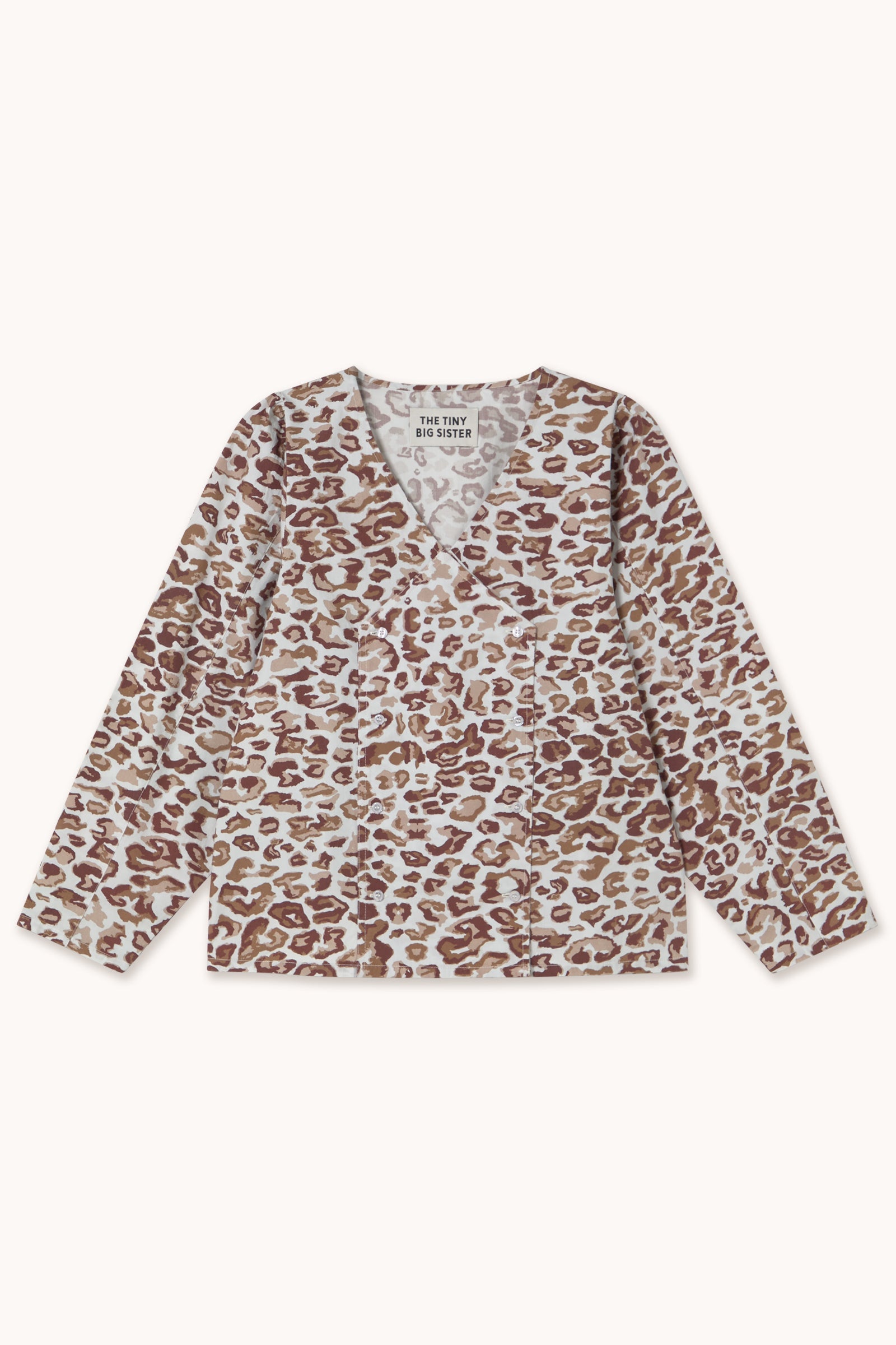 BLUSE V-AUSSCHNITT ANIMAL PRINT