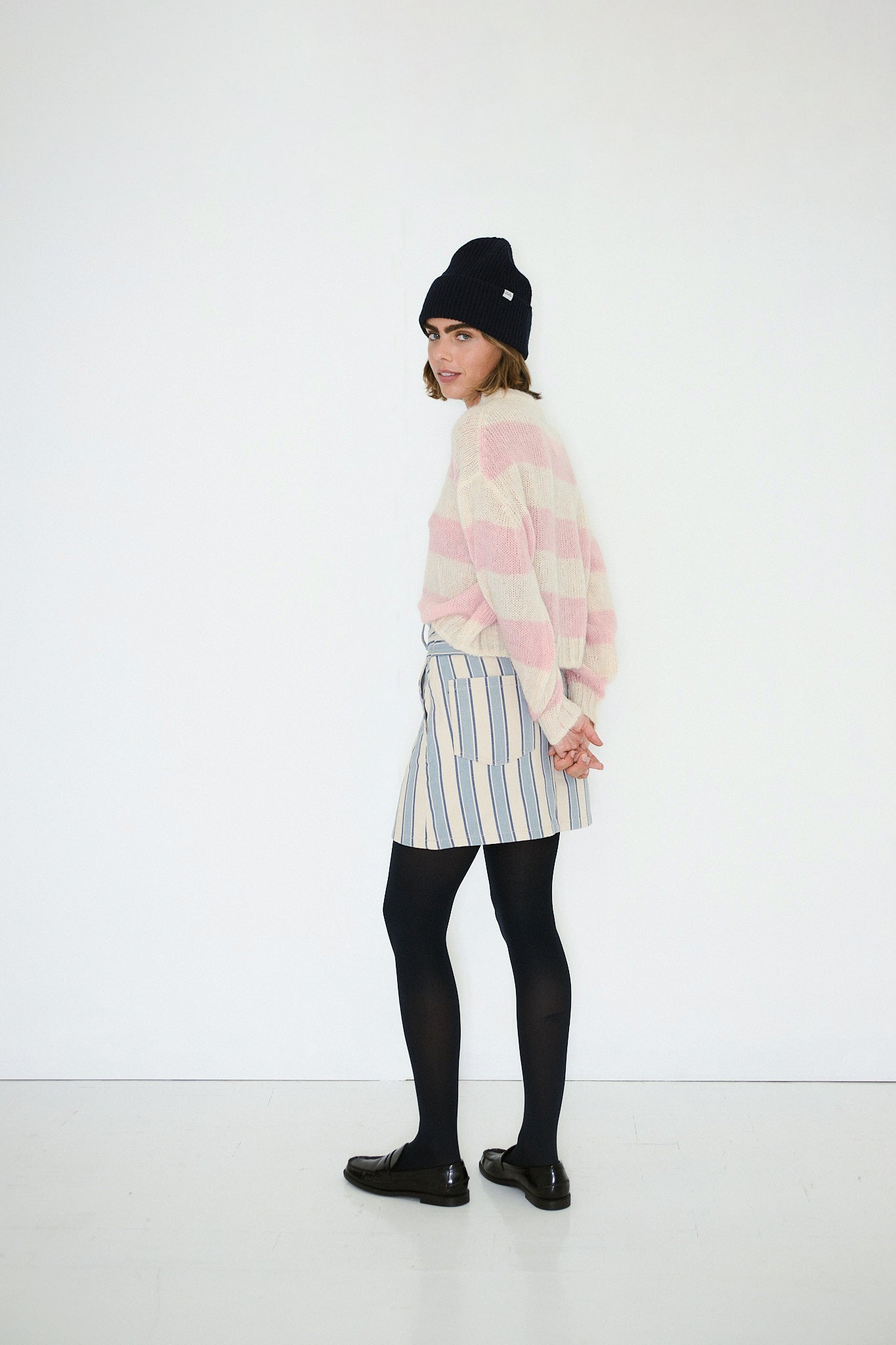 OVERSIZE-PULLOVER GESTREIFT
