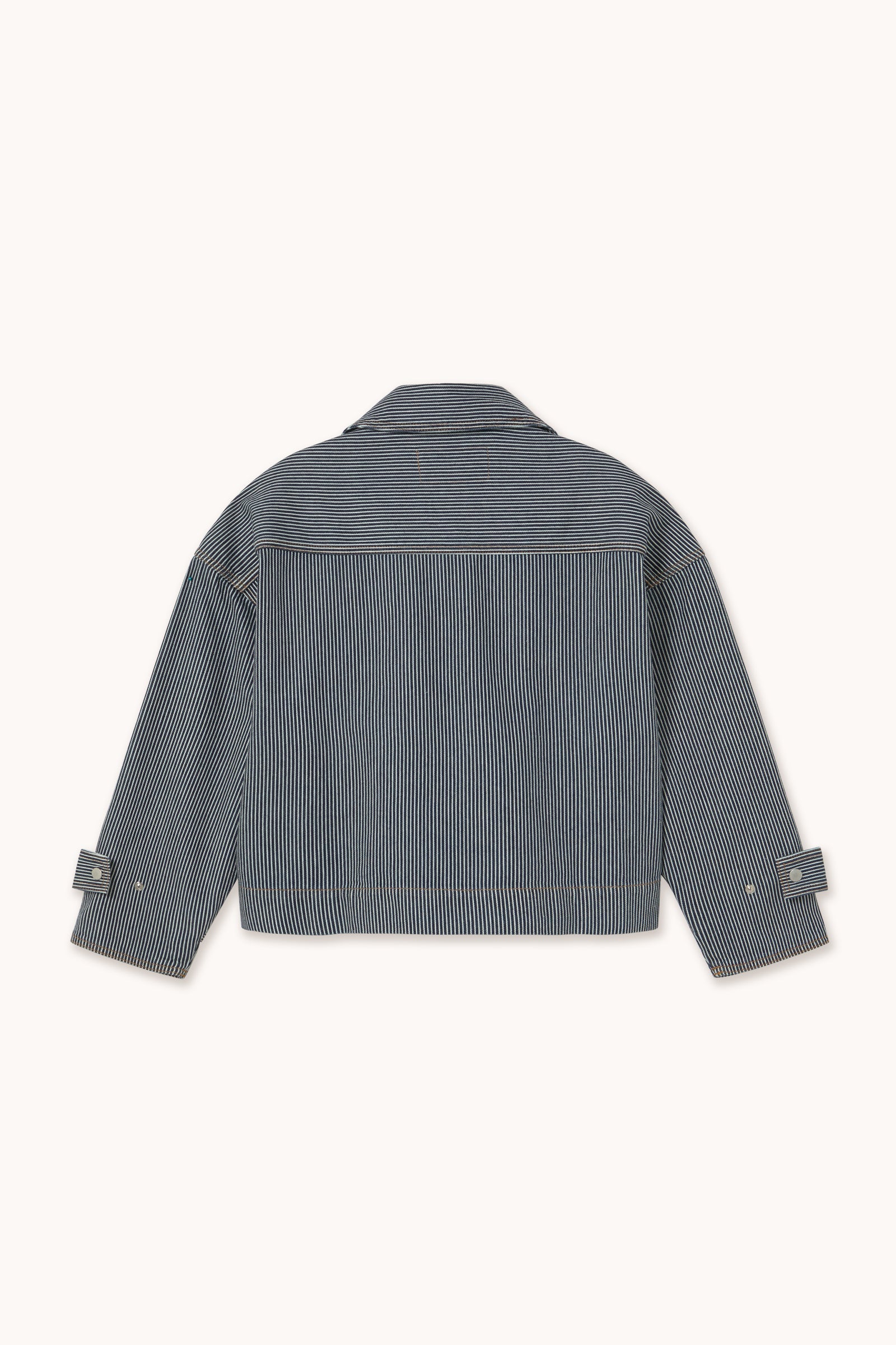 JEANSJACKE GESTREIFT
