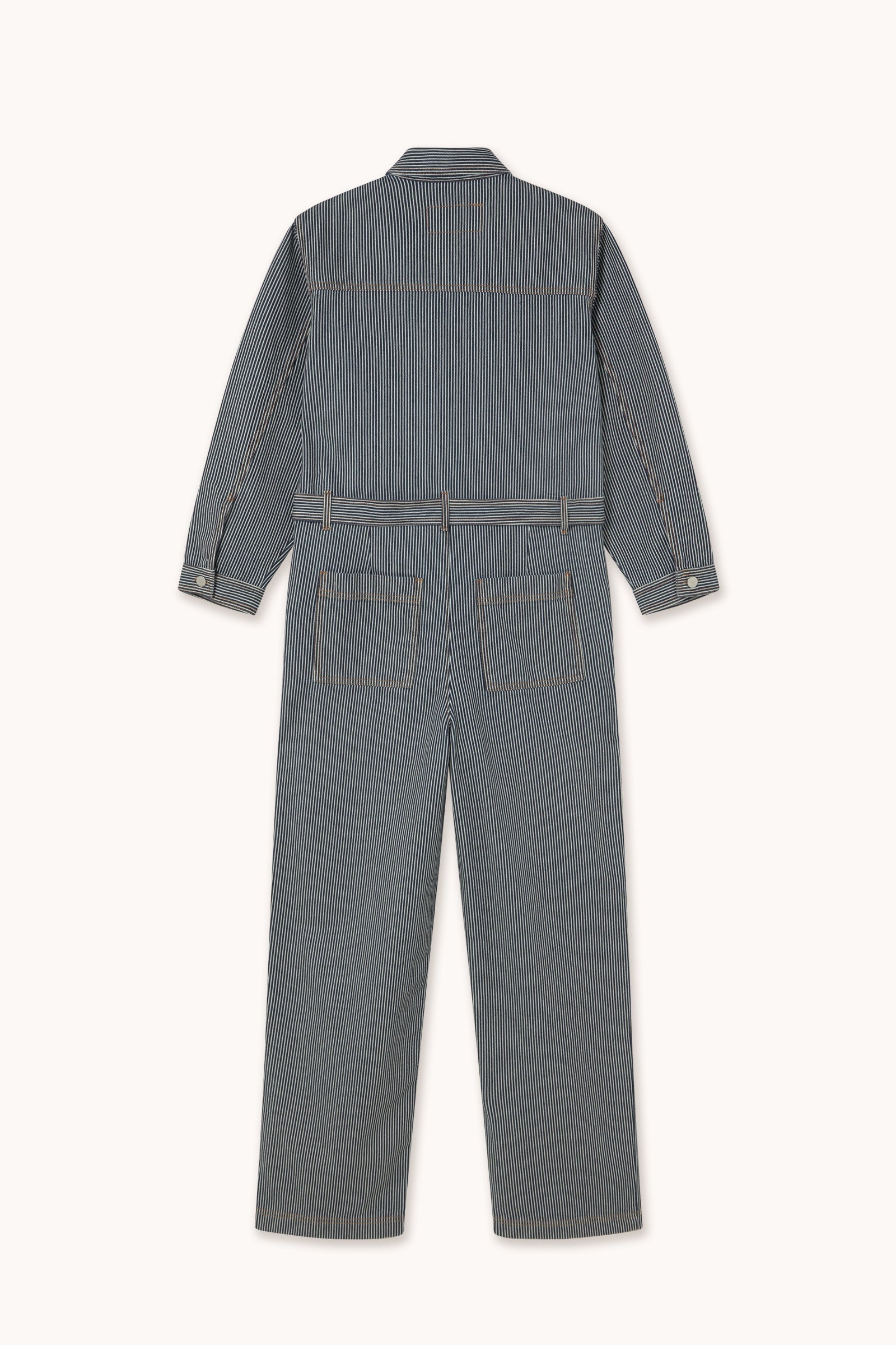 JUMPSUIT GESTREIFT DENIM