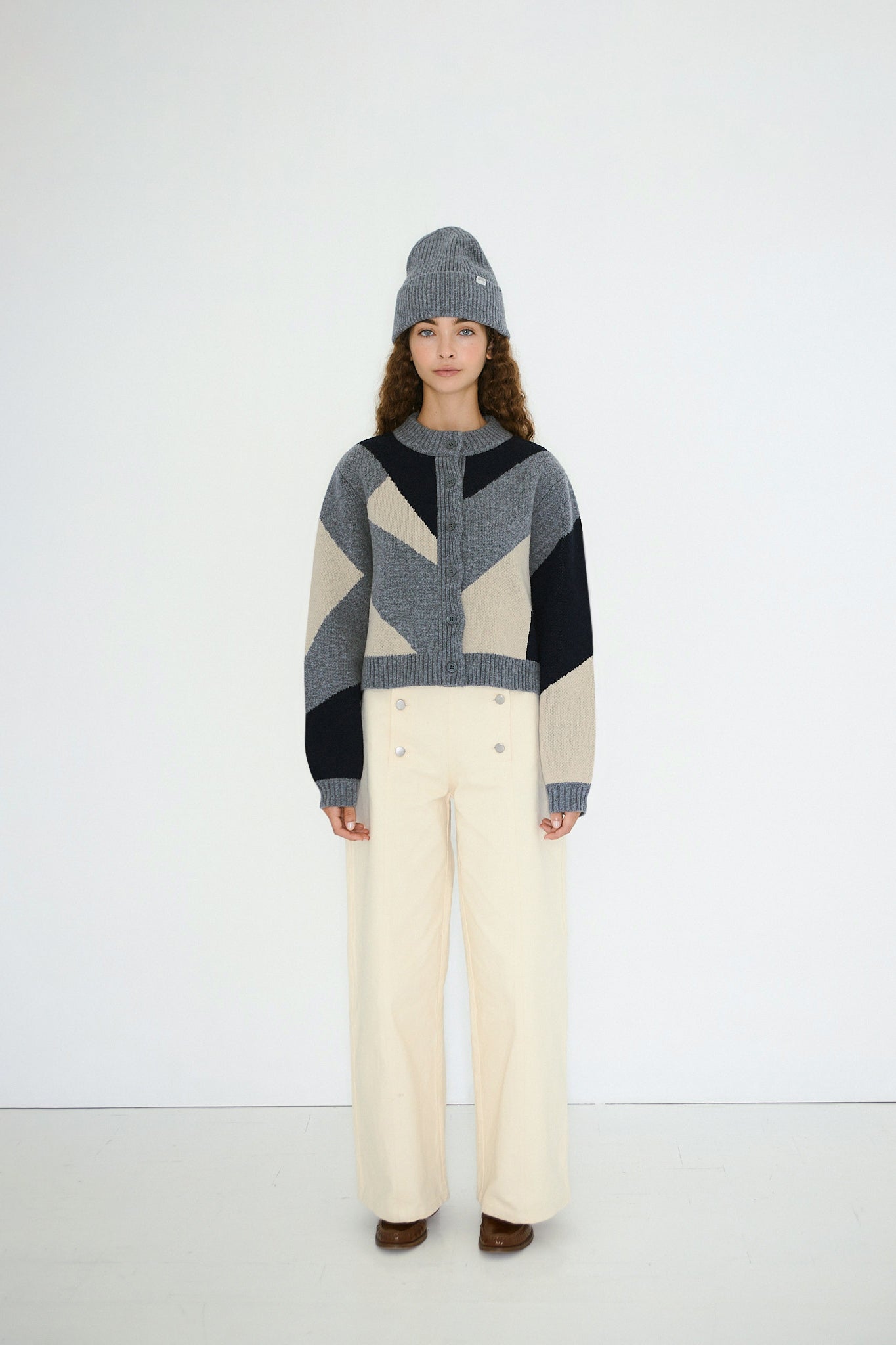 STRICKJACKE BELEN GEOMETRIC
