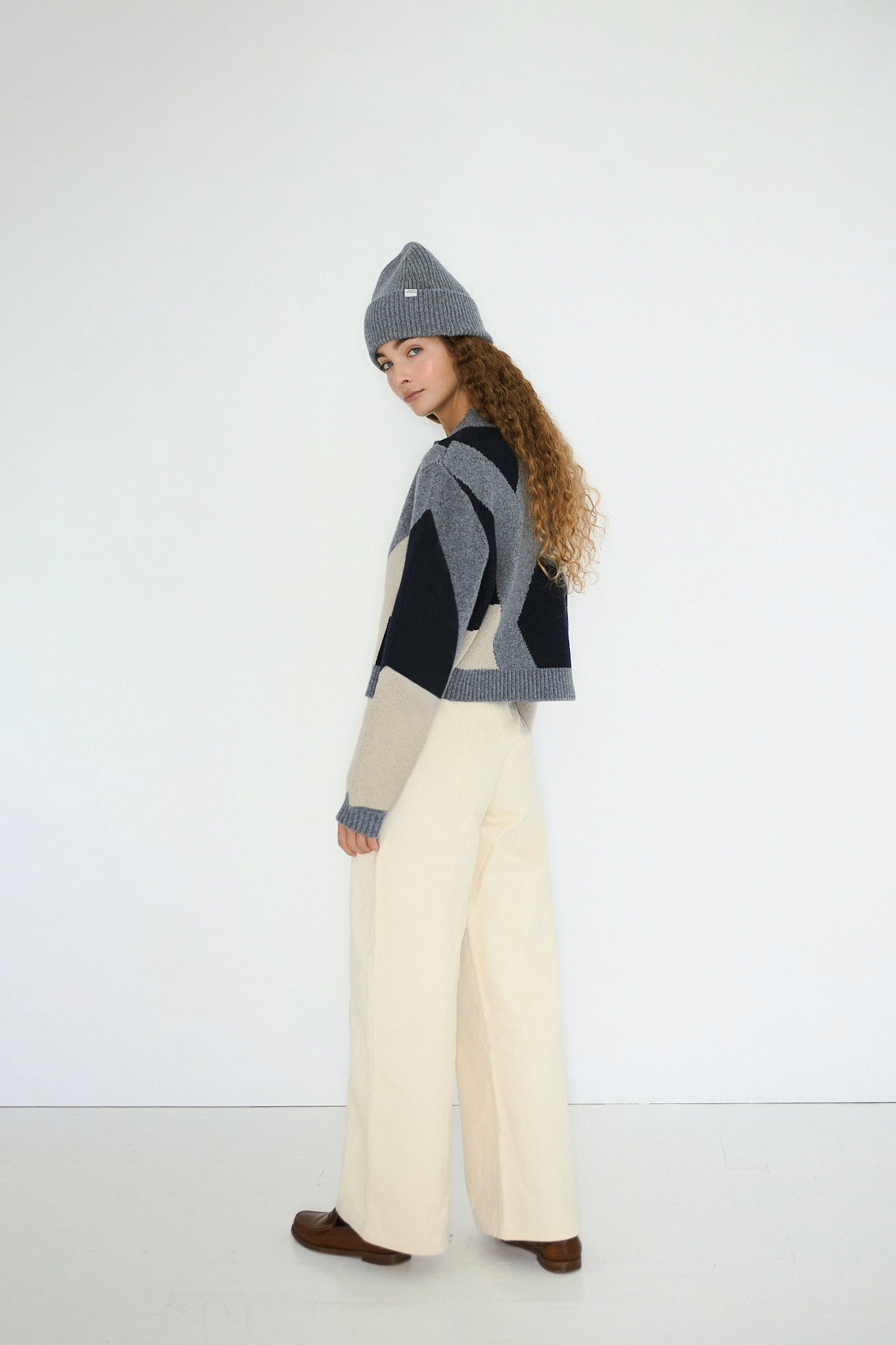 STRICKJACKE BELEN GEOMETRIC