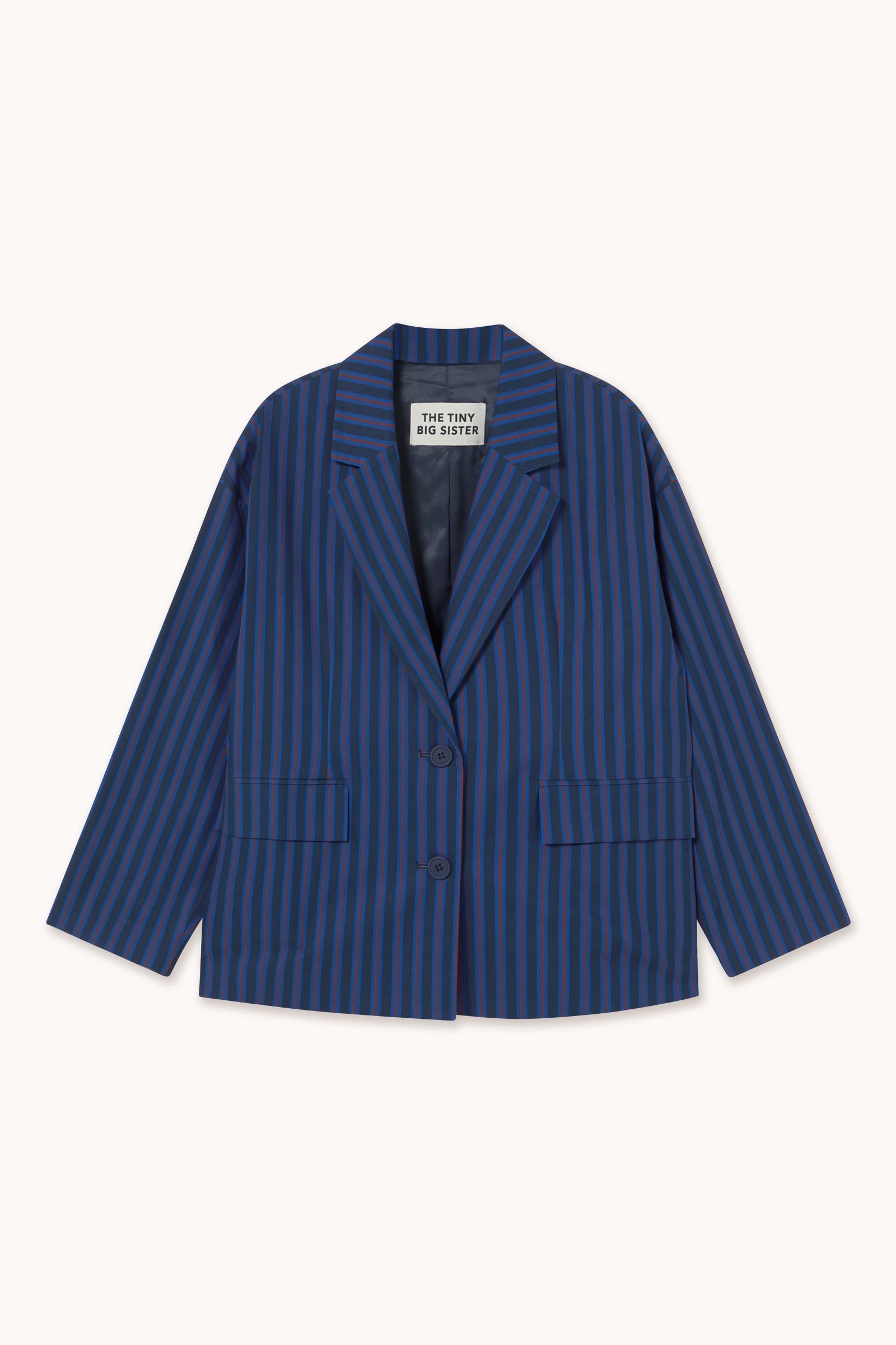 GESTREIFTER TWILL-BLAZER