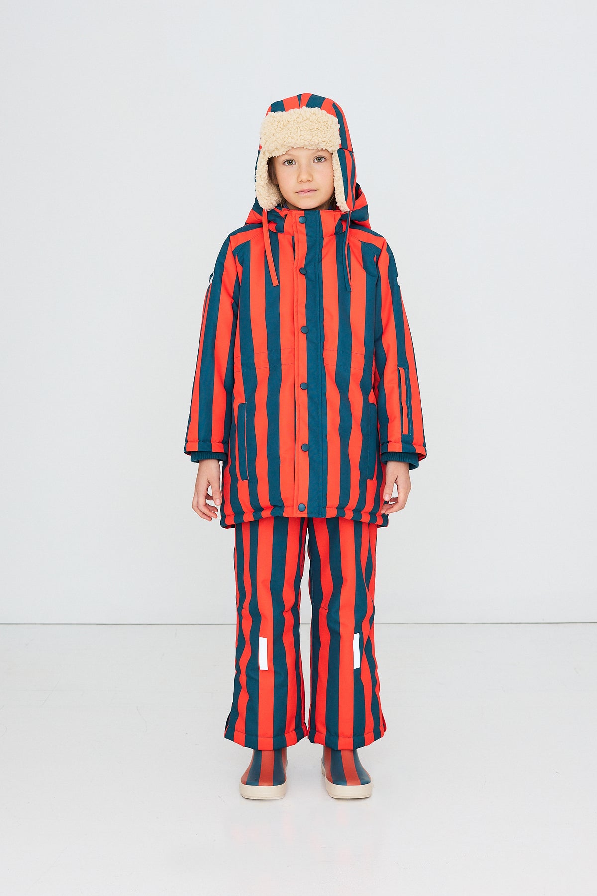RED STRIPES SNOW JACKET