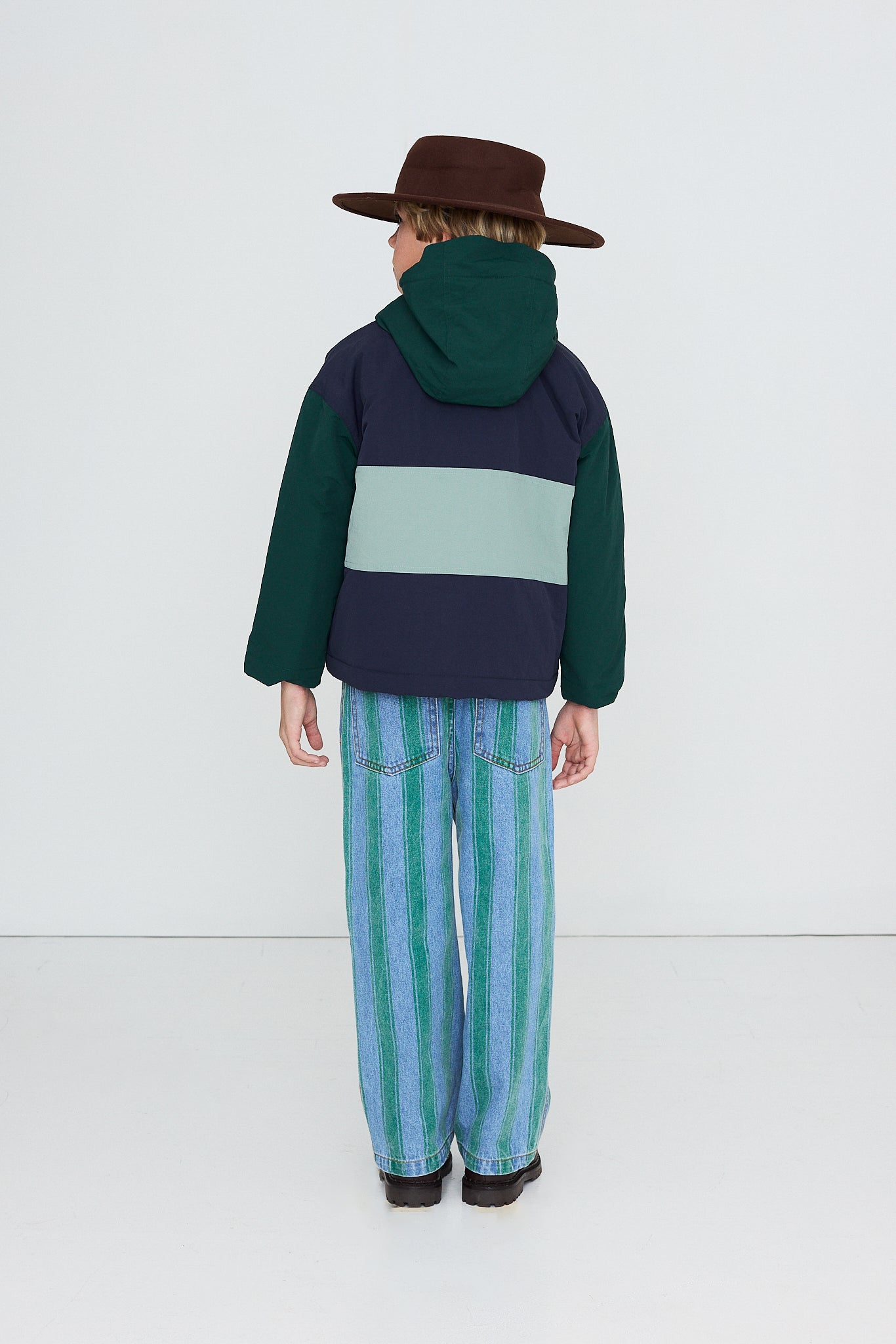 COLOR BLOCK WOVEN JACKET
