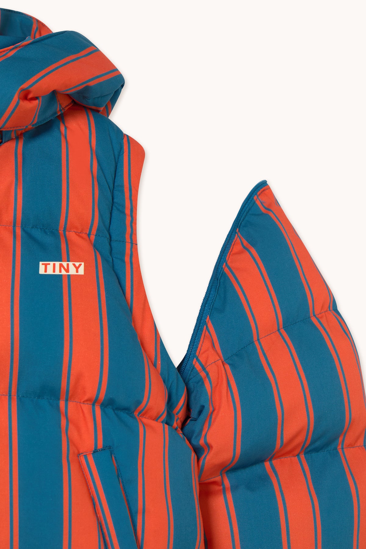 RETRO STRIPES SHORT PADDED JACKET