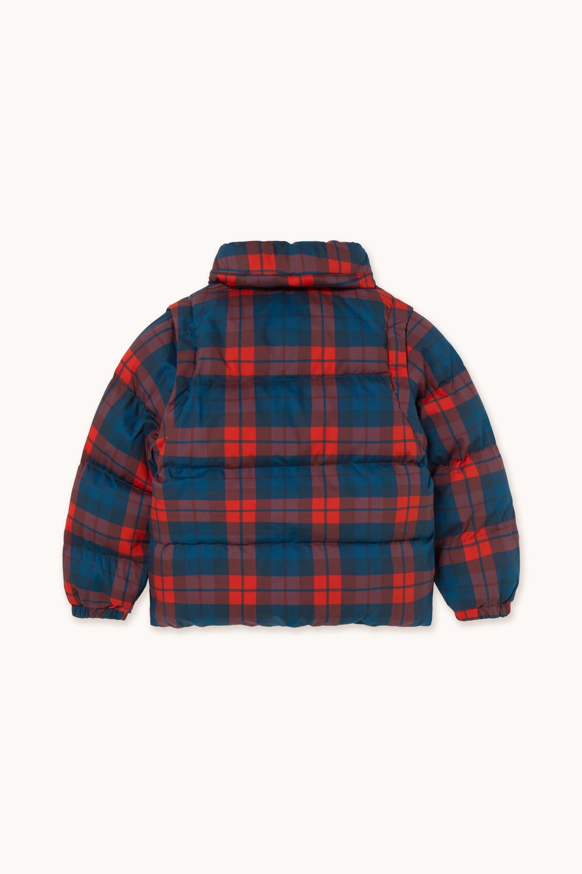 CHECK SHORT PADDED JACKET