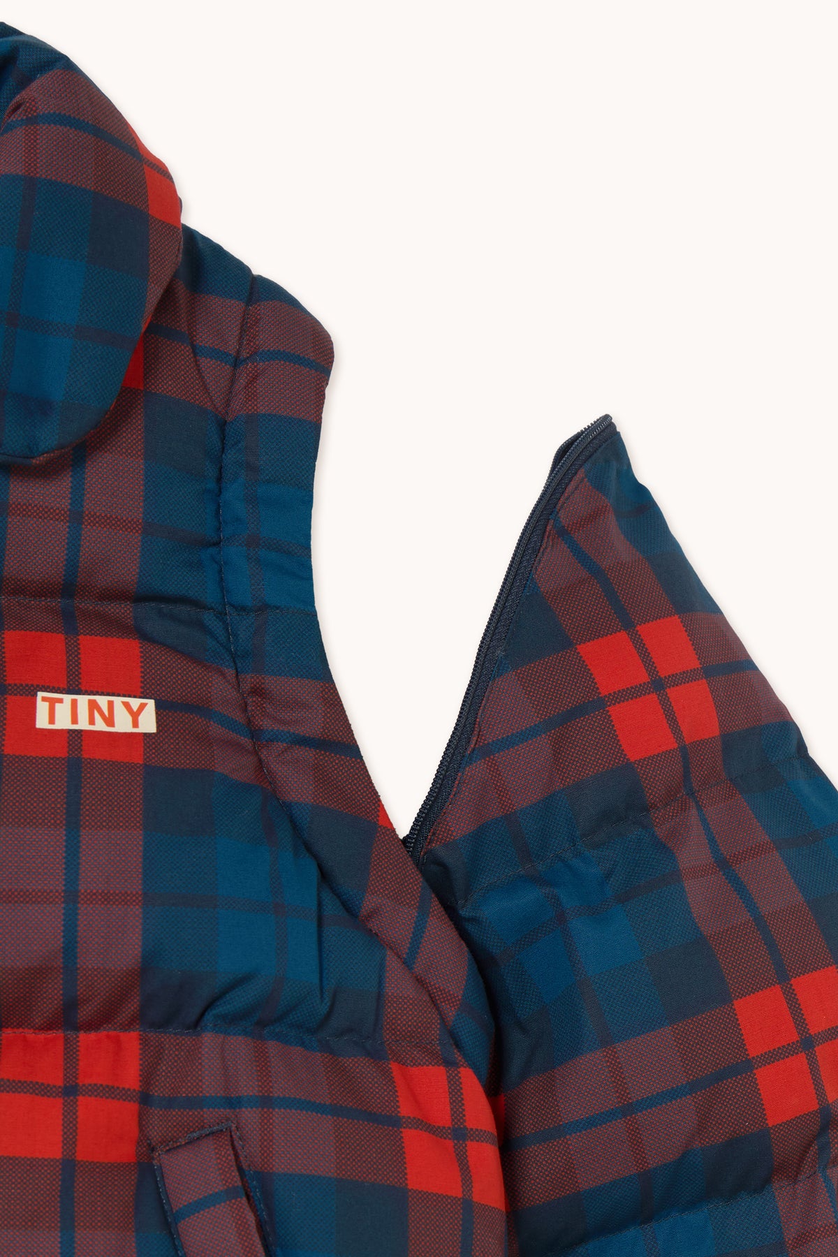 CHECK SHORT PADDED JACKET