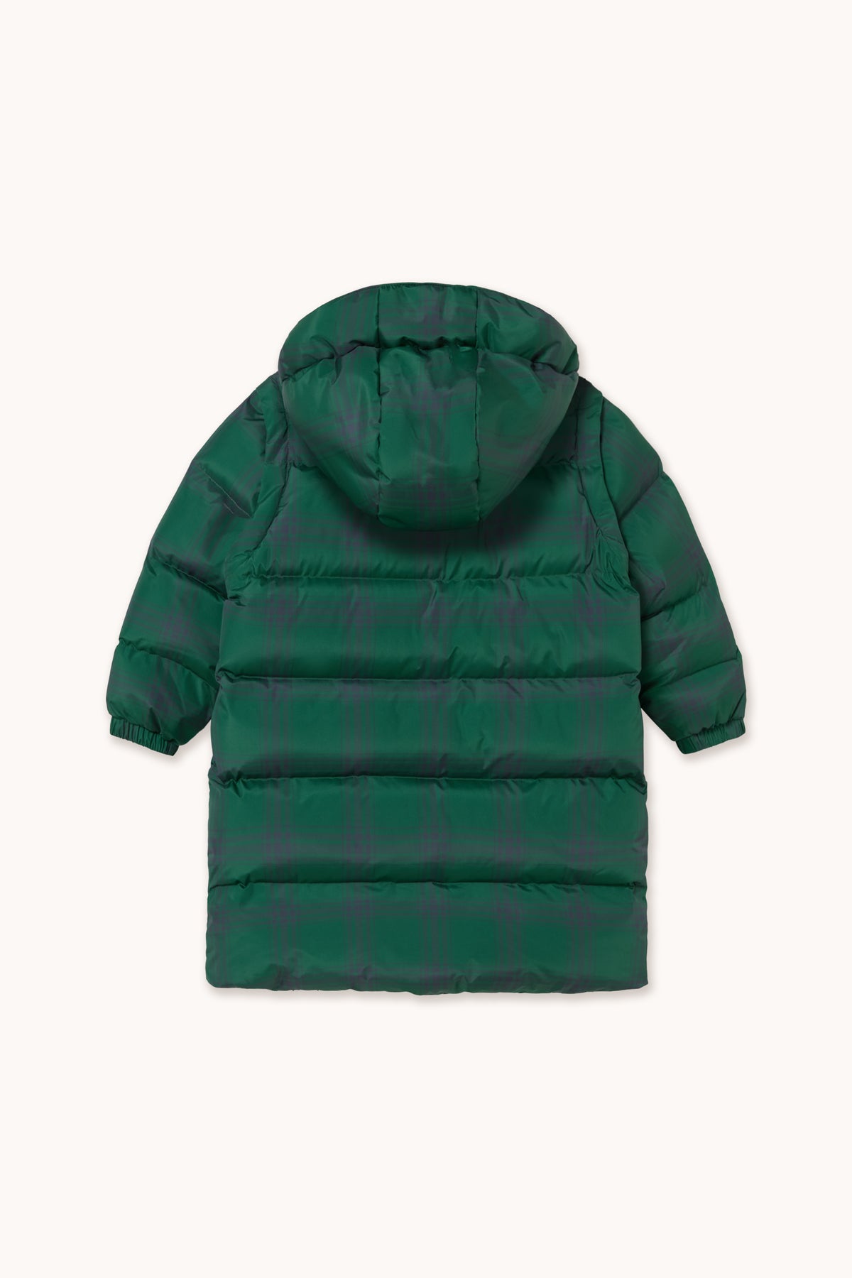 GREEN CHECK PADDED JACKET
