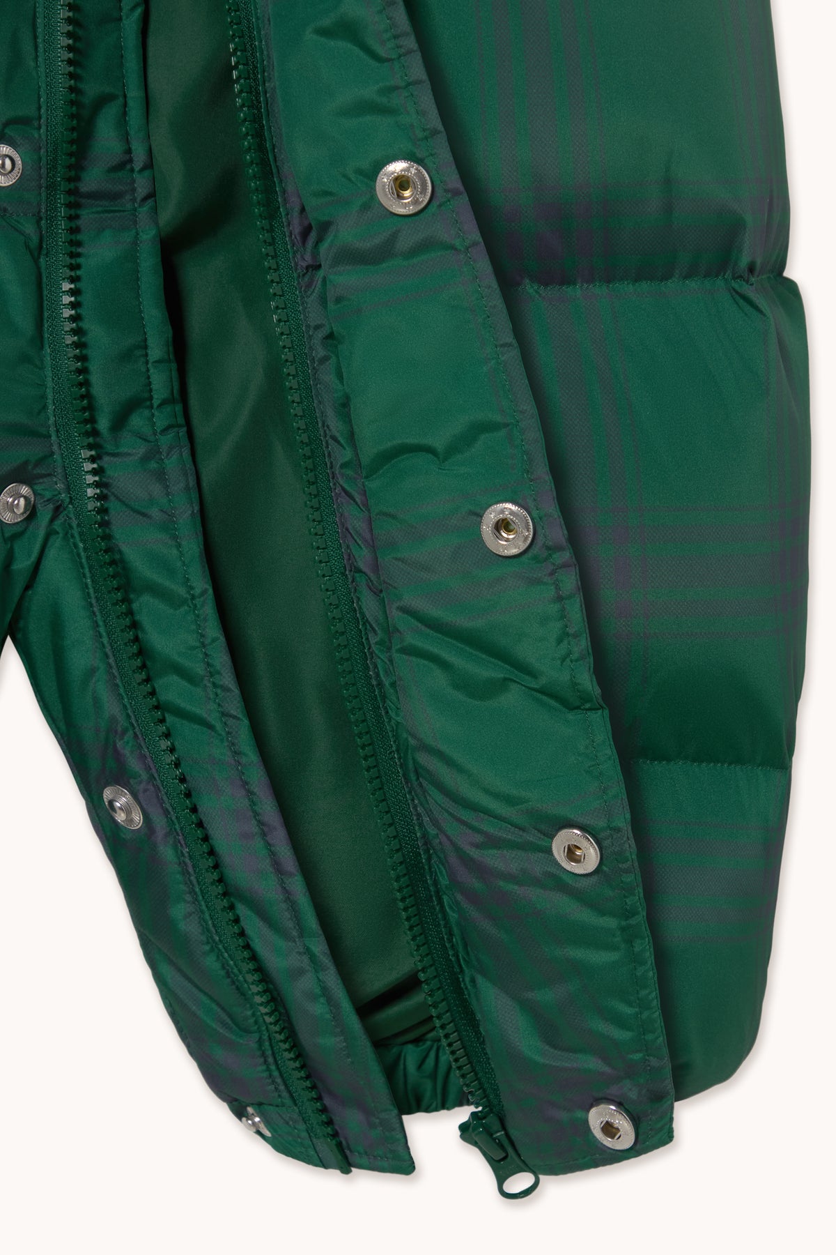 GREEN CHECK PADDED OVERALL