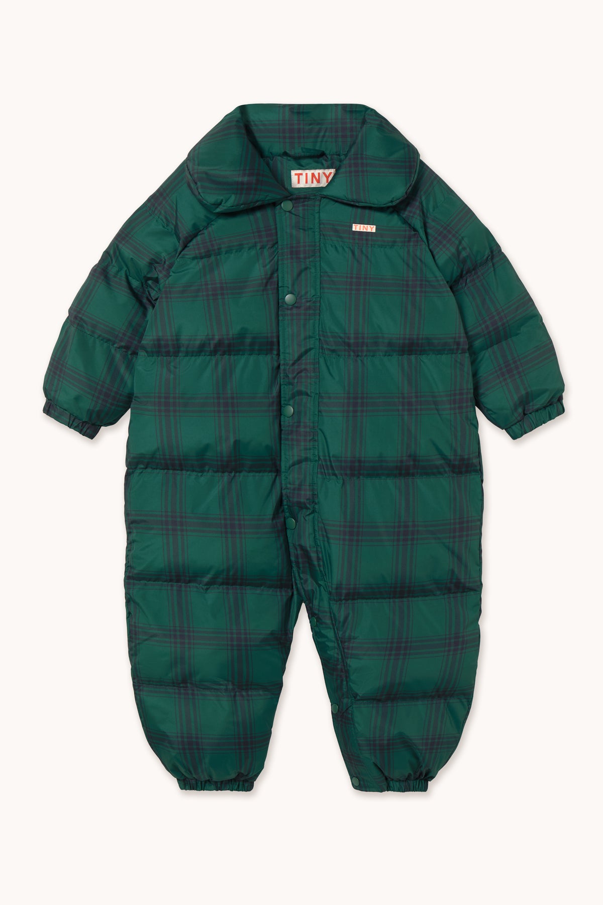 GREEN CHECK PADDED OVERALL